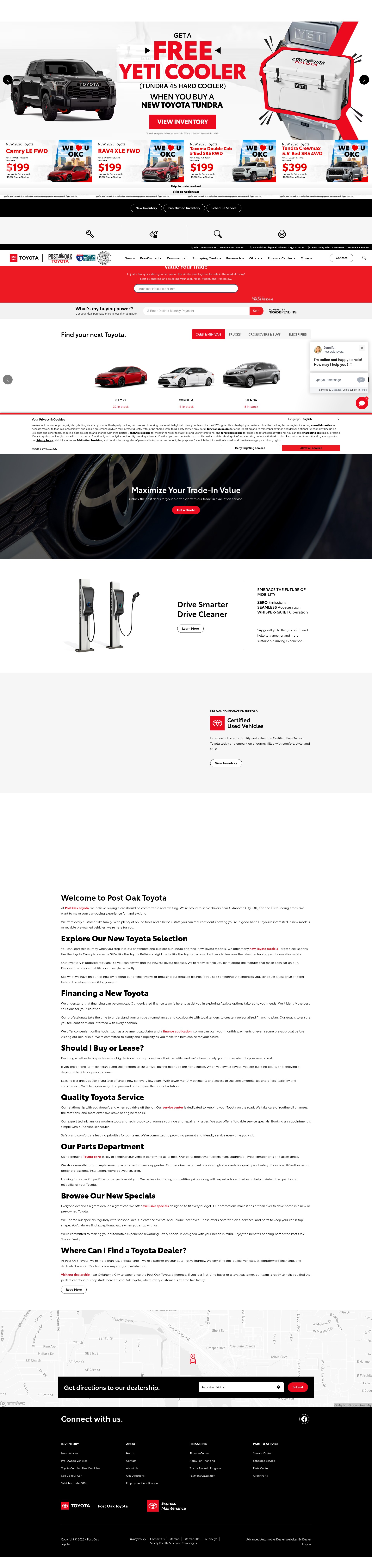 Screenshot of www.postoaktoyota.com