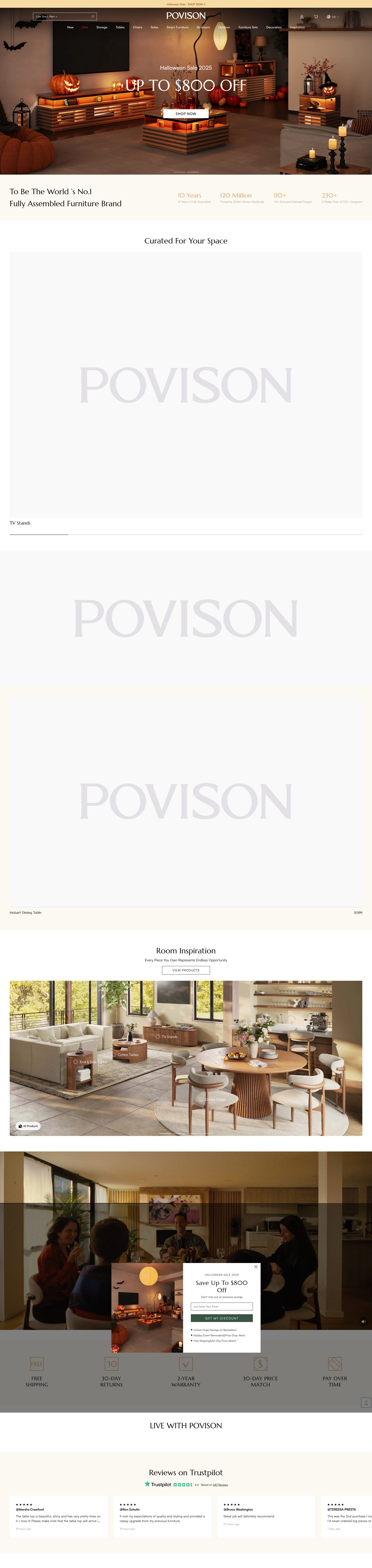 Screenshot of www.povison.com