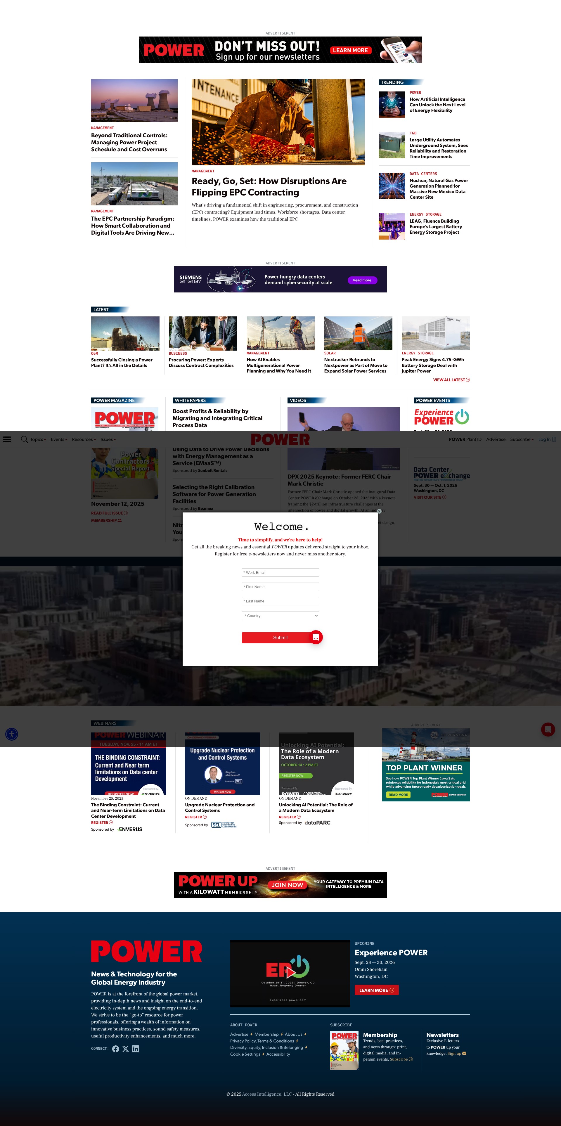 Screenshot of www.powermag.com