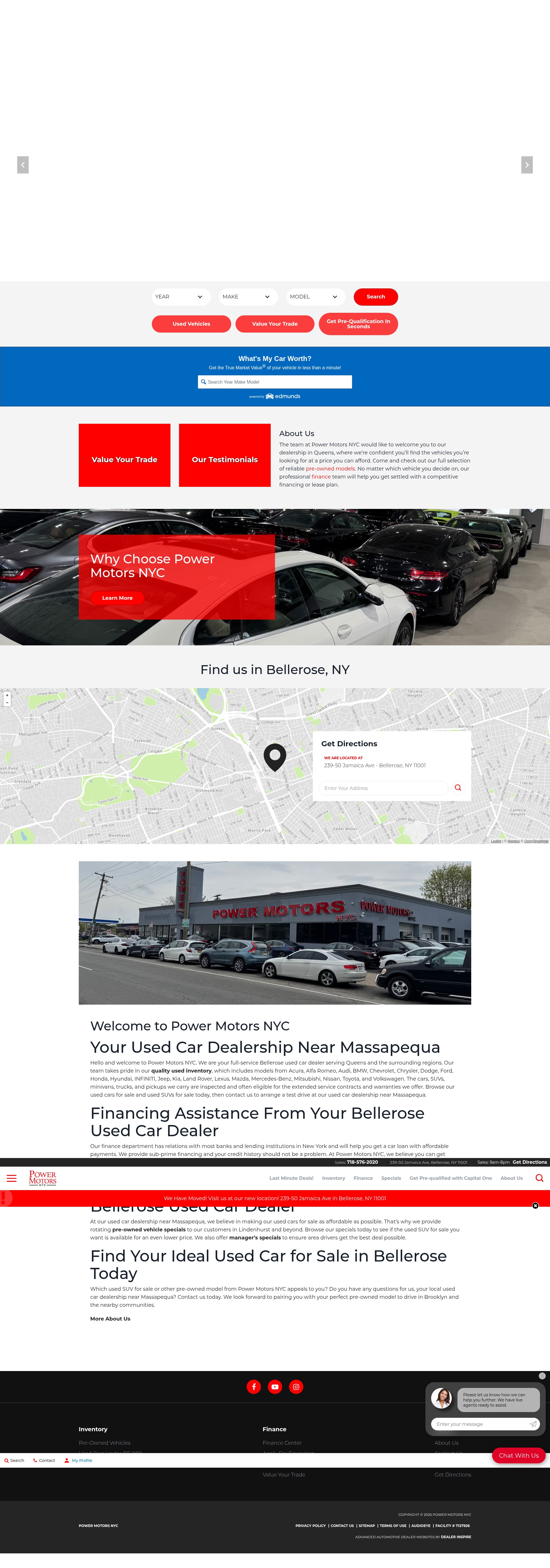 Screenshot of www.powermotorsnyc.com