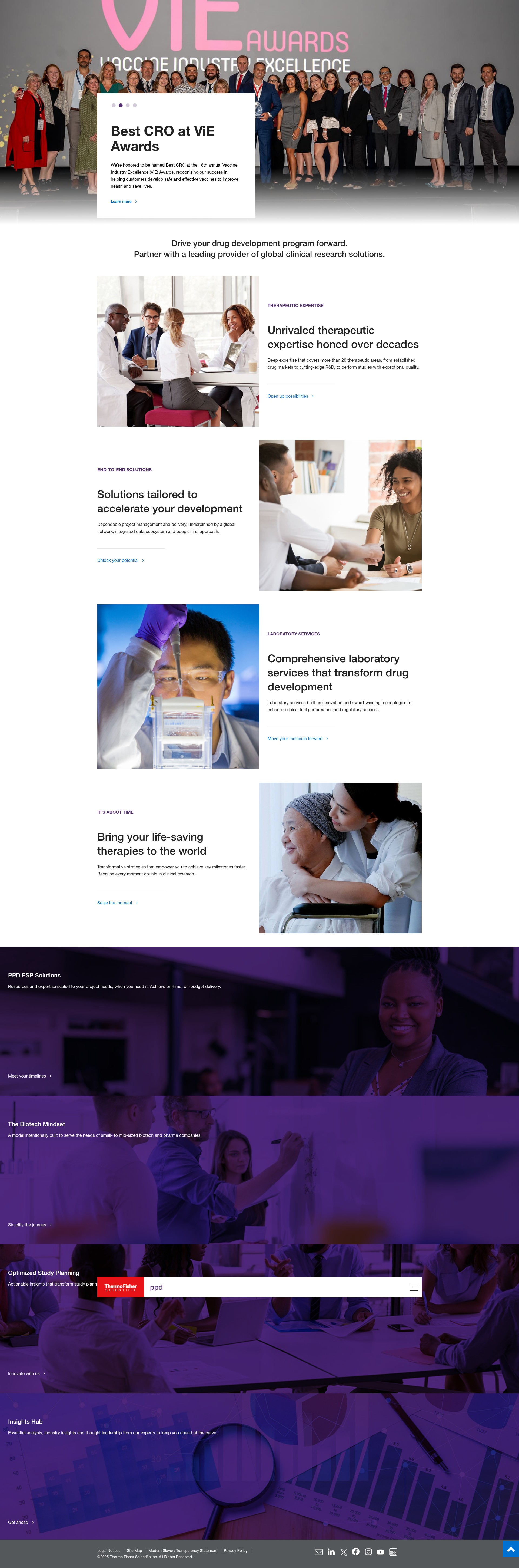 Screenshot of www.ppd.com