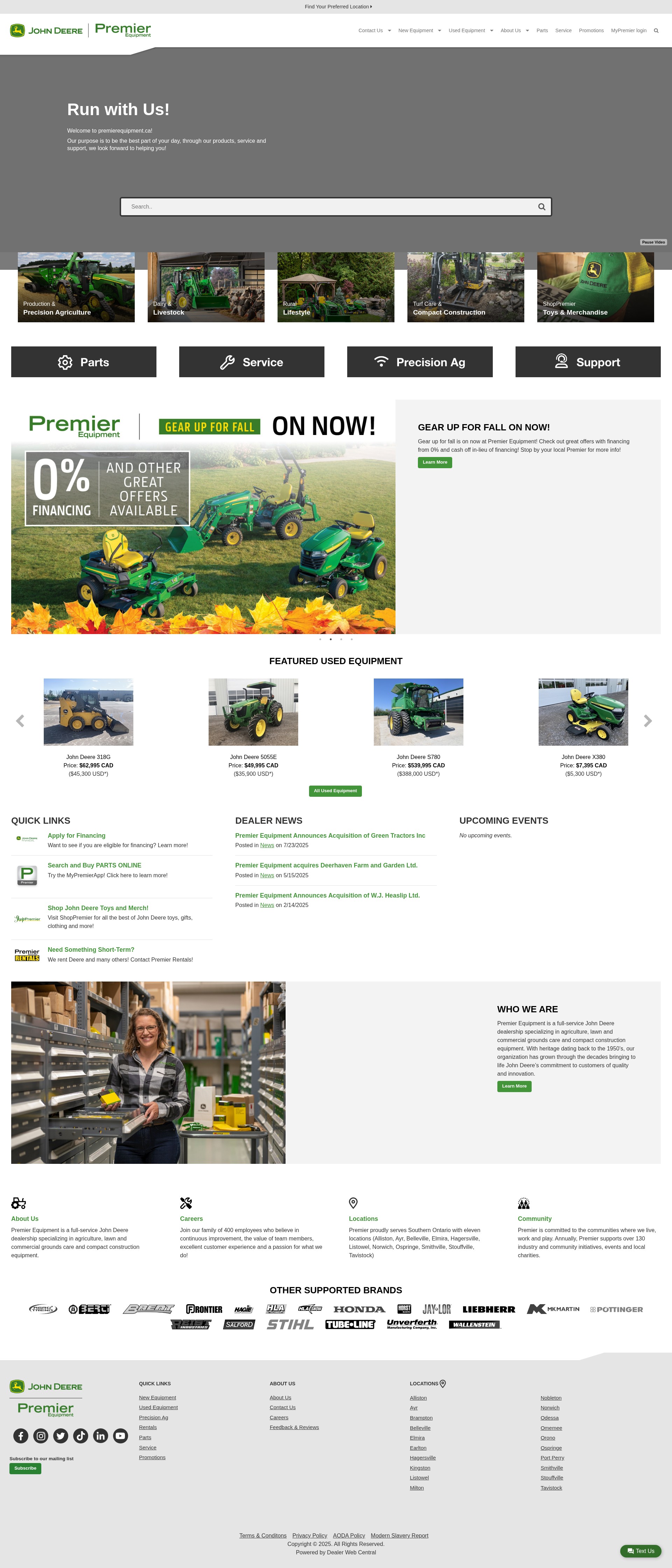 Screenshot of www.premierequipment.ca