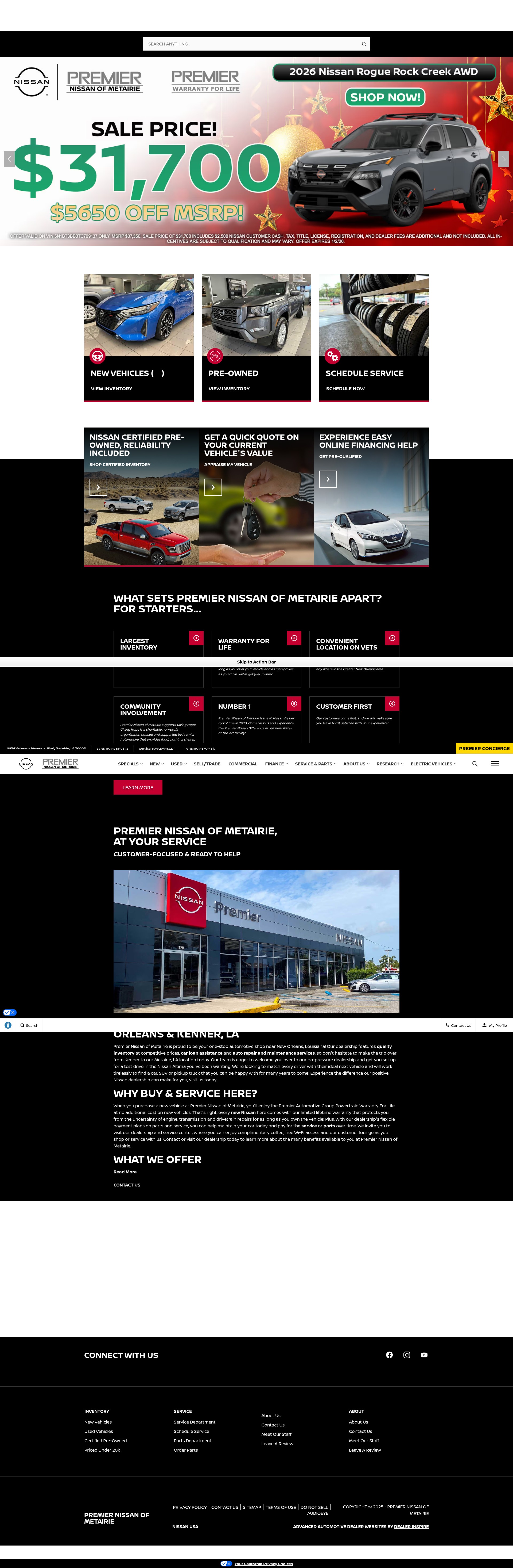 Screenshot of www.premiernissan.net
