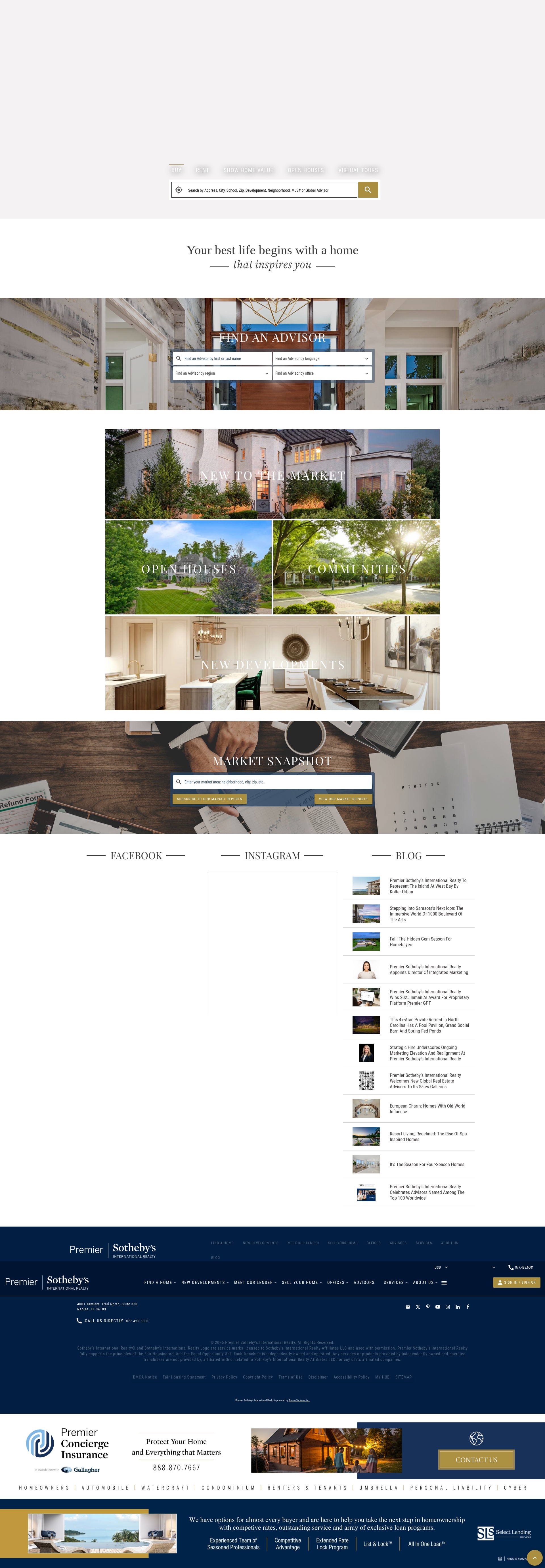 Screenshot of www.premiersothebysrealty.com