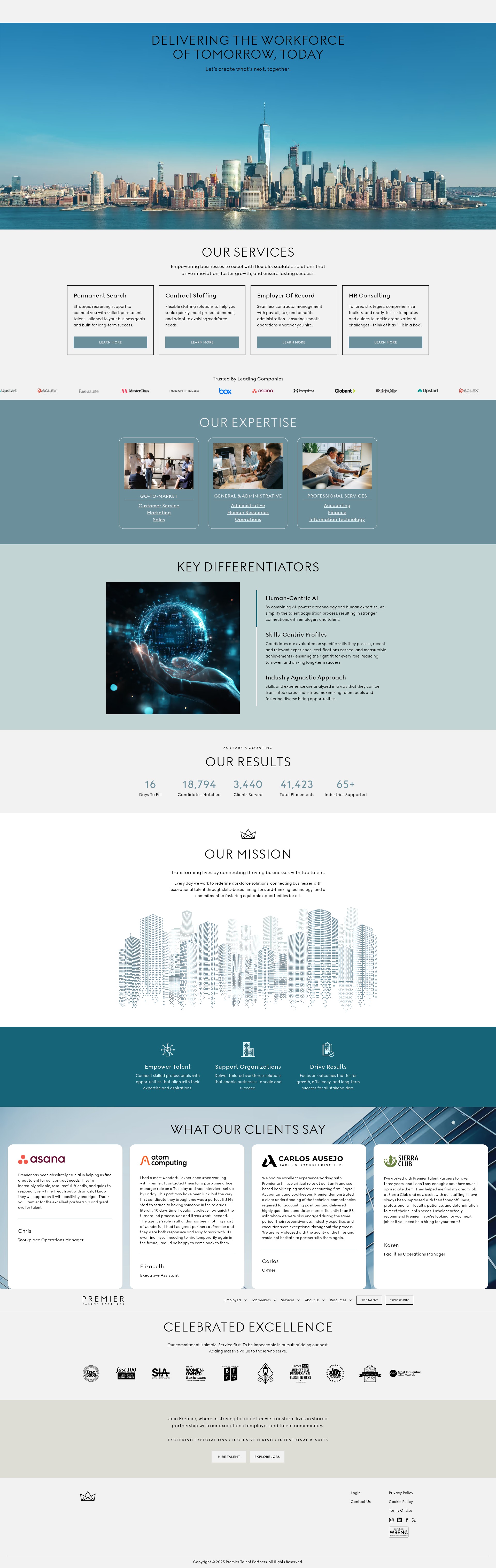 Screenshot of www.premiertalentpartners.com