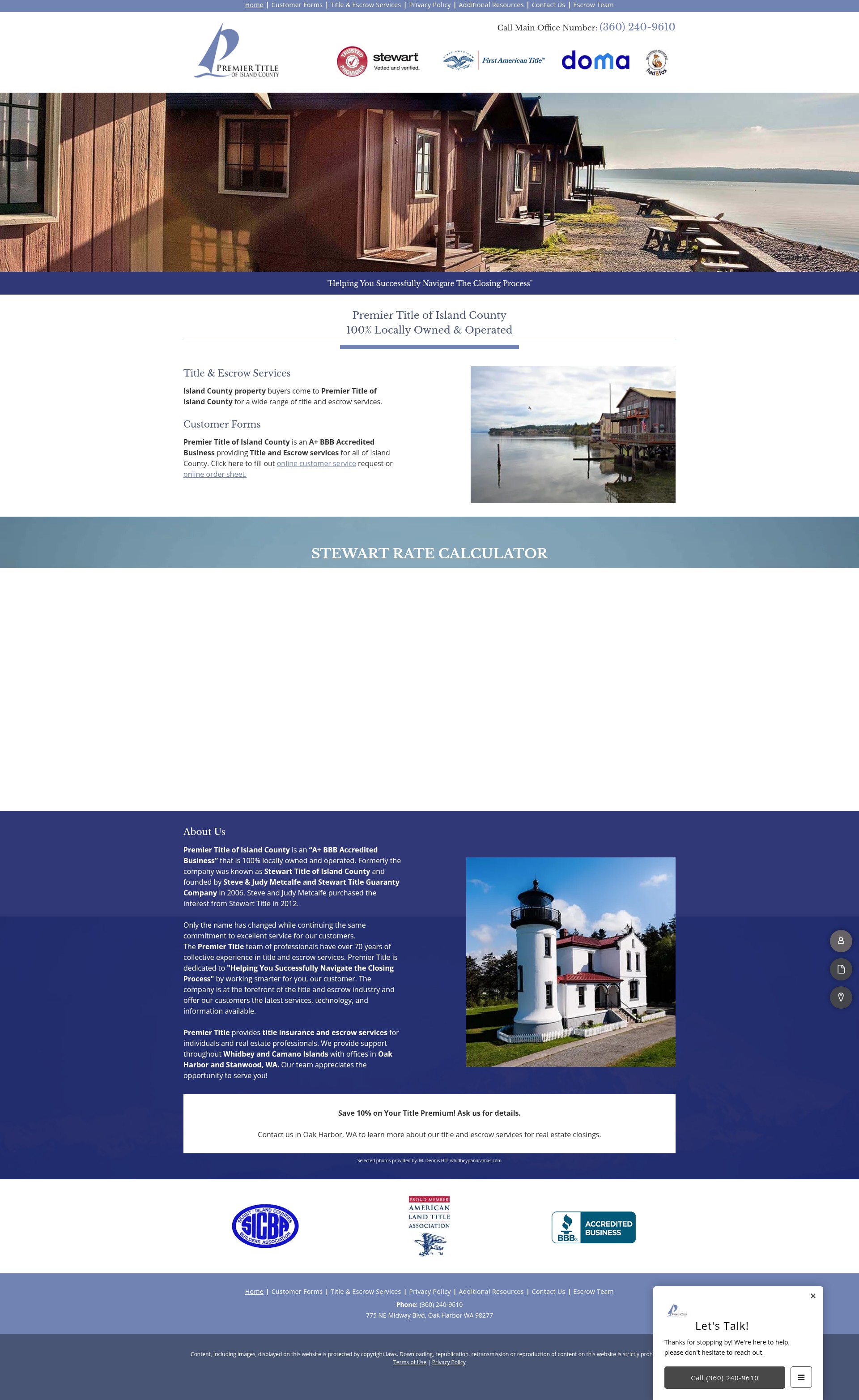 Screenshot of www.premiertitlewa.com