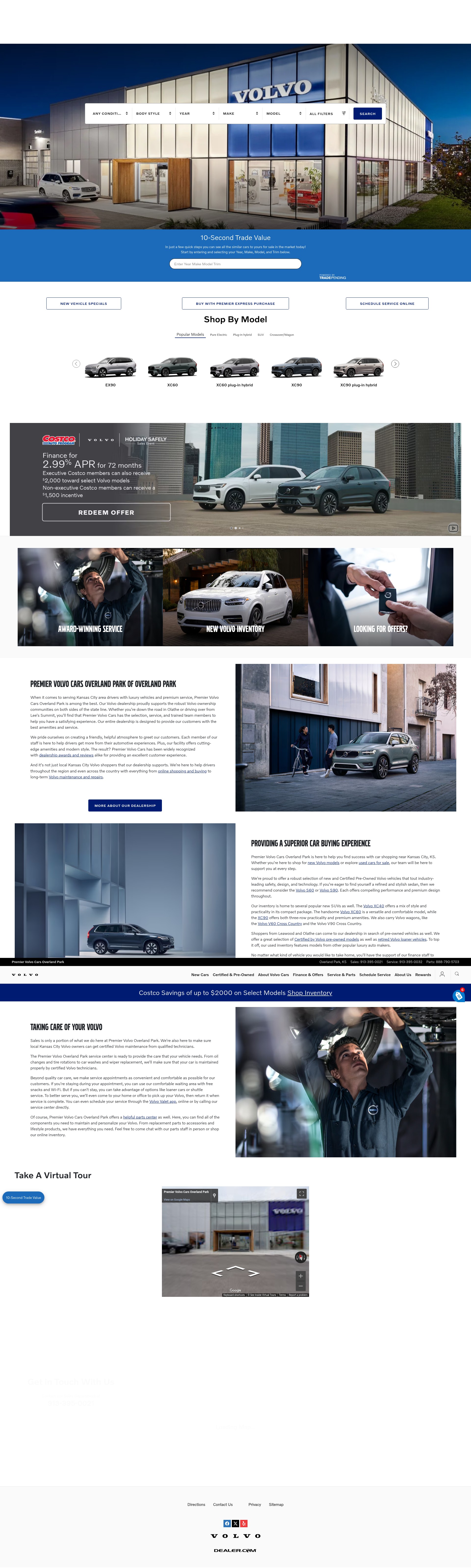 Screenshot of www.premiervolvocarsoverlandpark.com