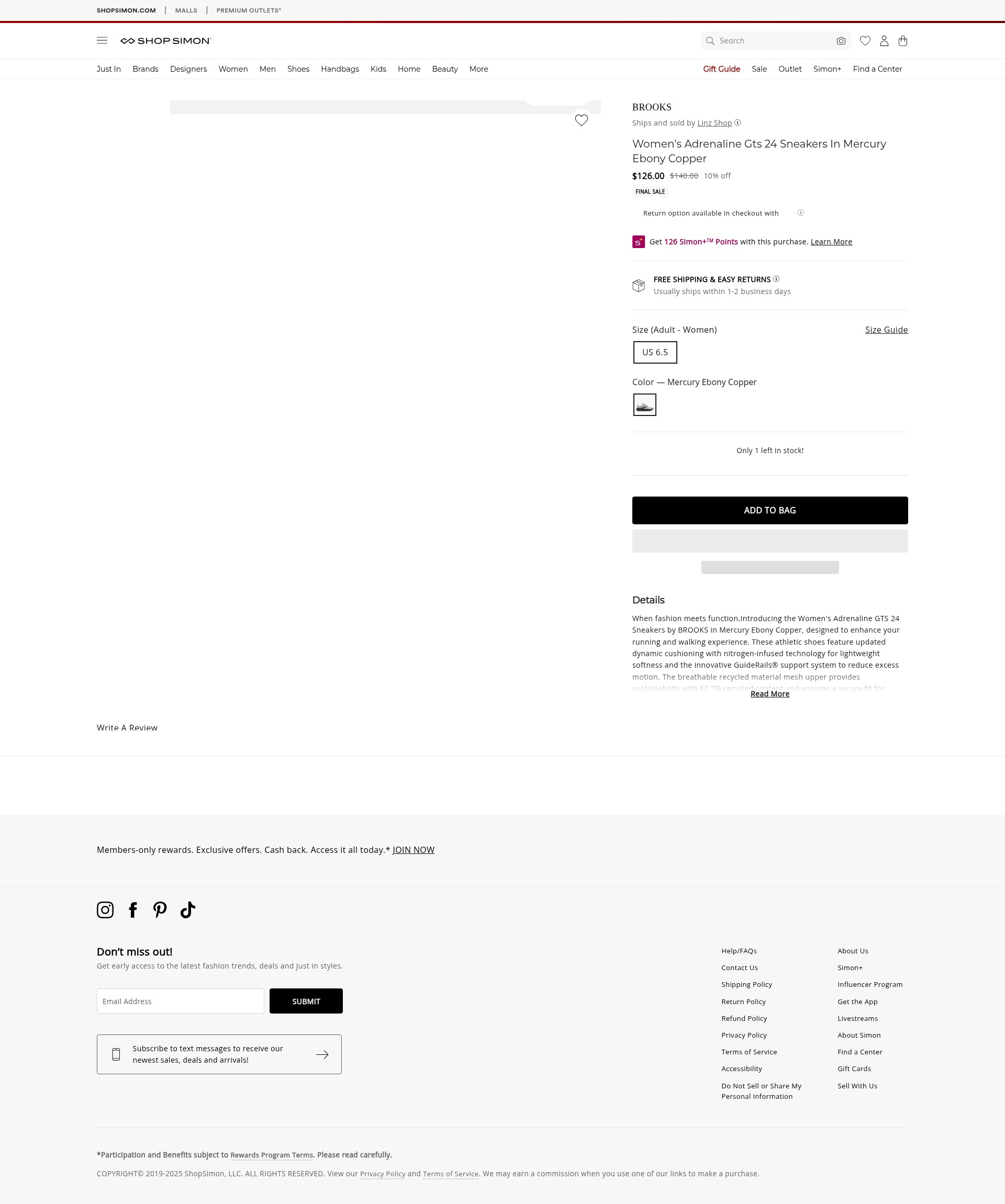 Screenshot of www.premiumoutlets.com