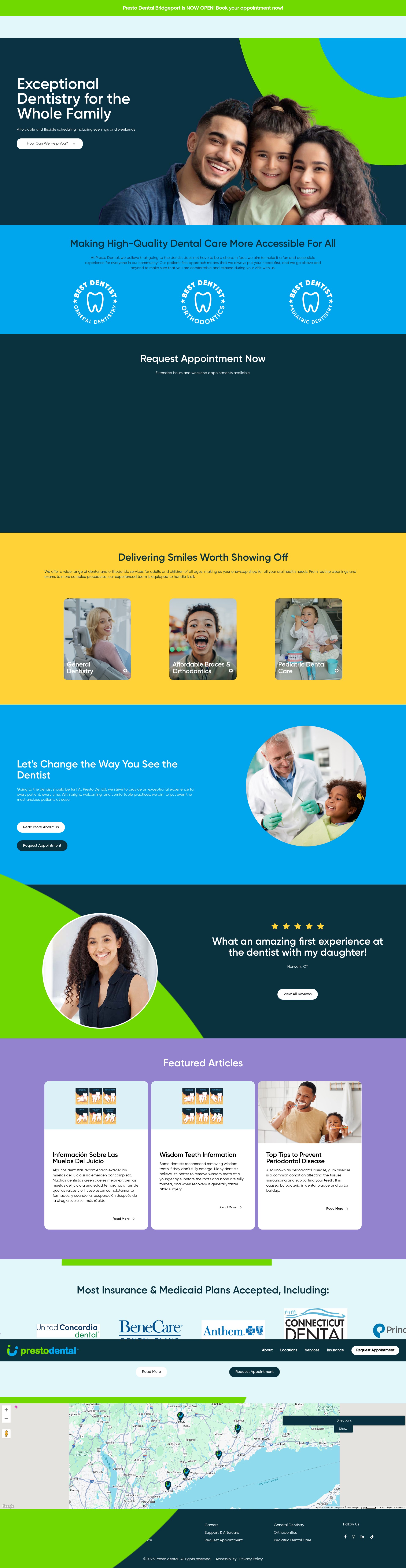 Screenshot of www.prestodental.com