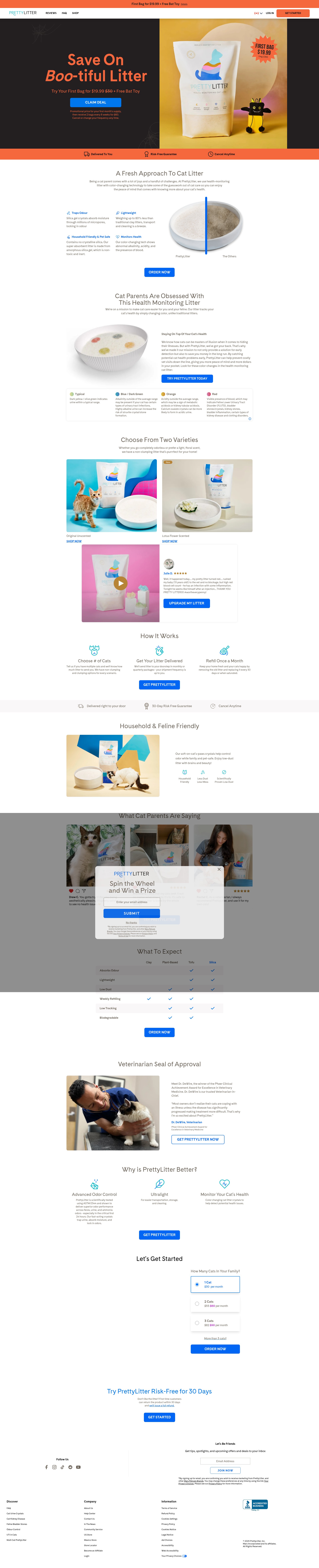 Screenshot of www.prettylitter.ca
