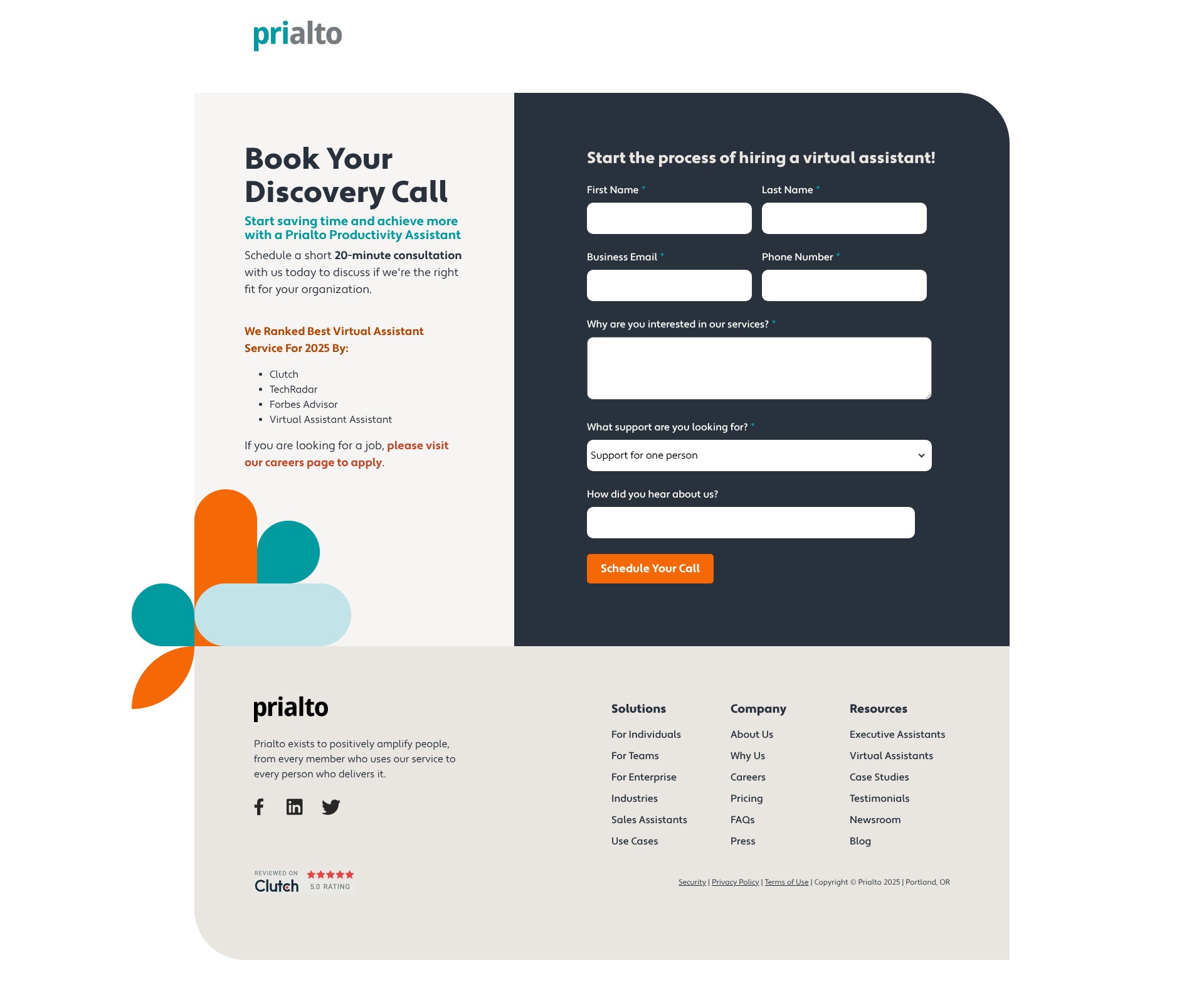 Screenshot of www.prialto.com