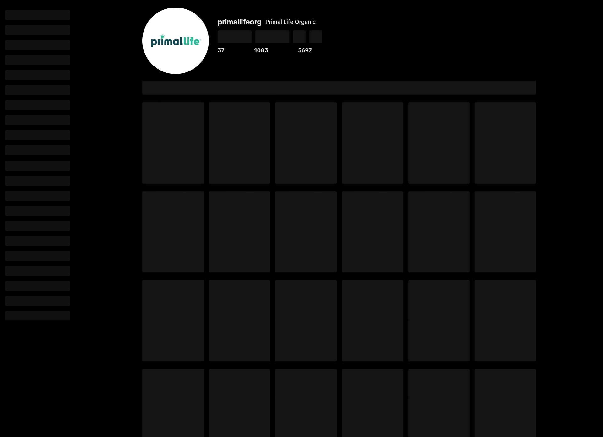Screenshot of www.primallifeorganics.com