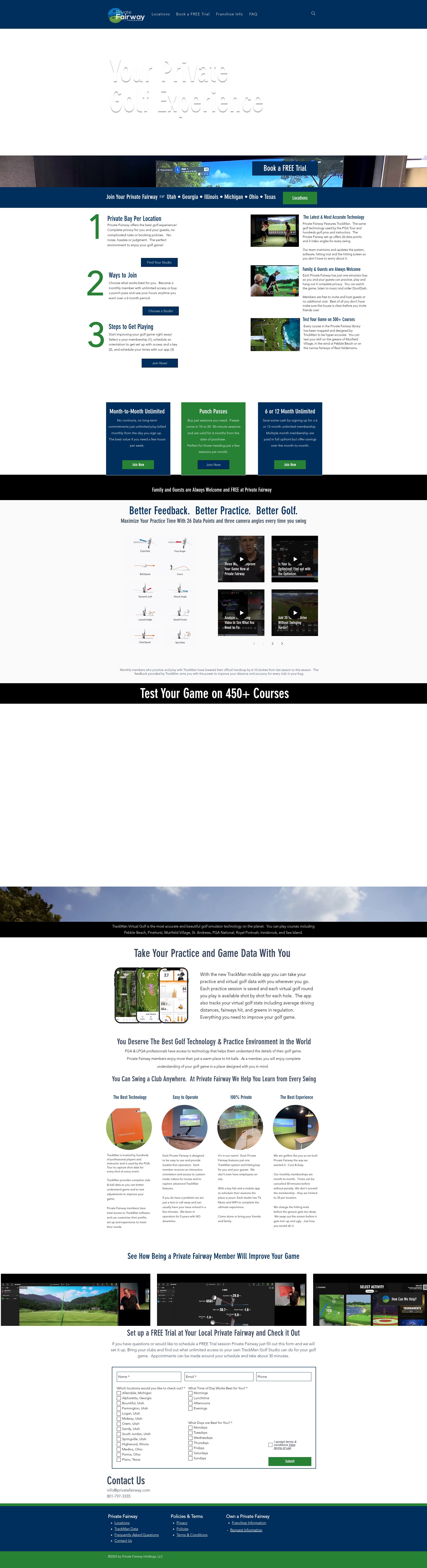 Screenshot of www.privatefairway.com