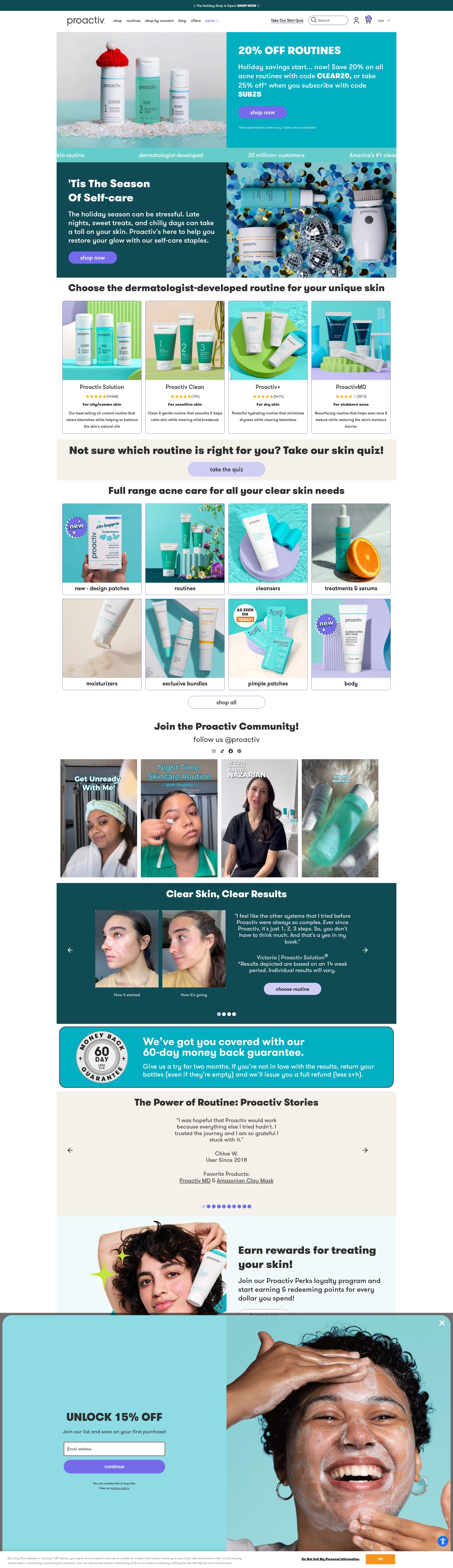 Screenshot of www.proactiv.com