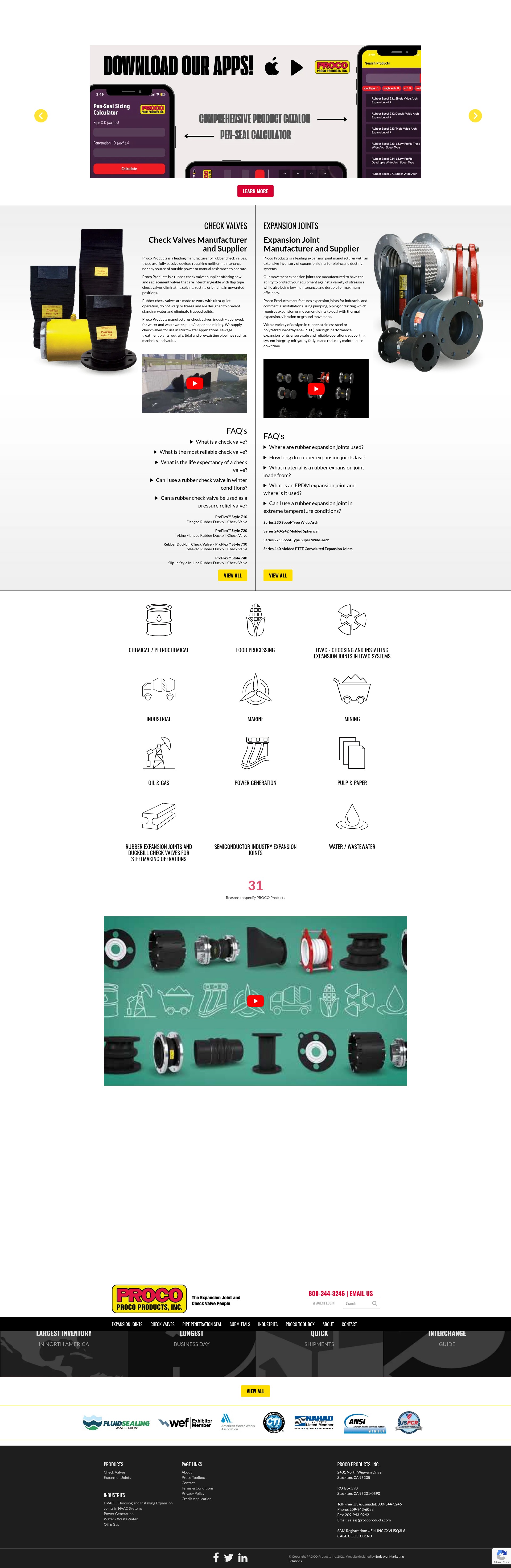 Screenshot of www.procoproducts.com