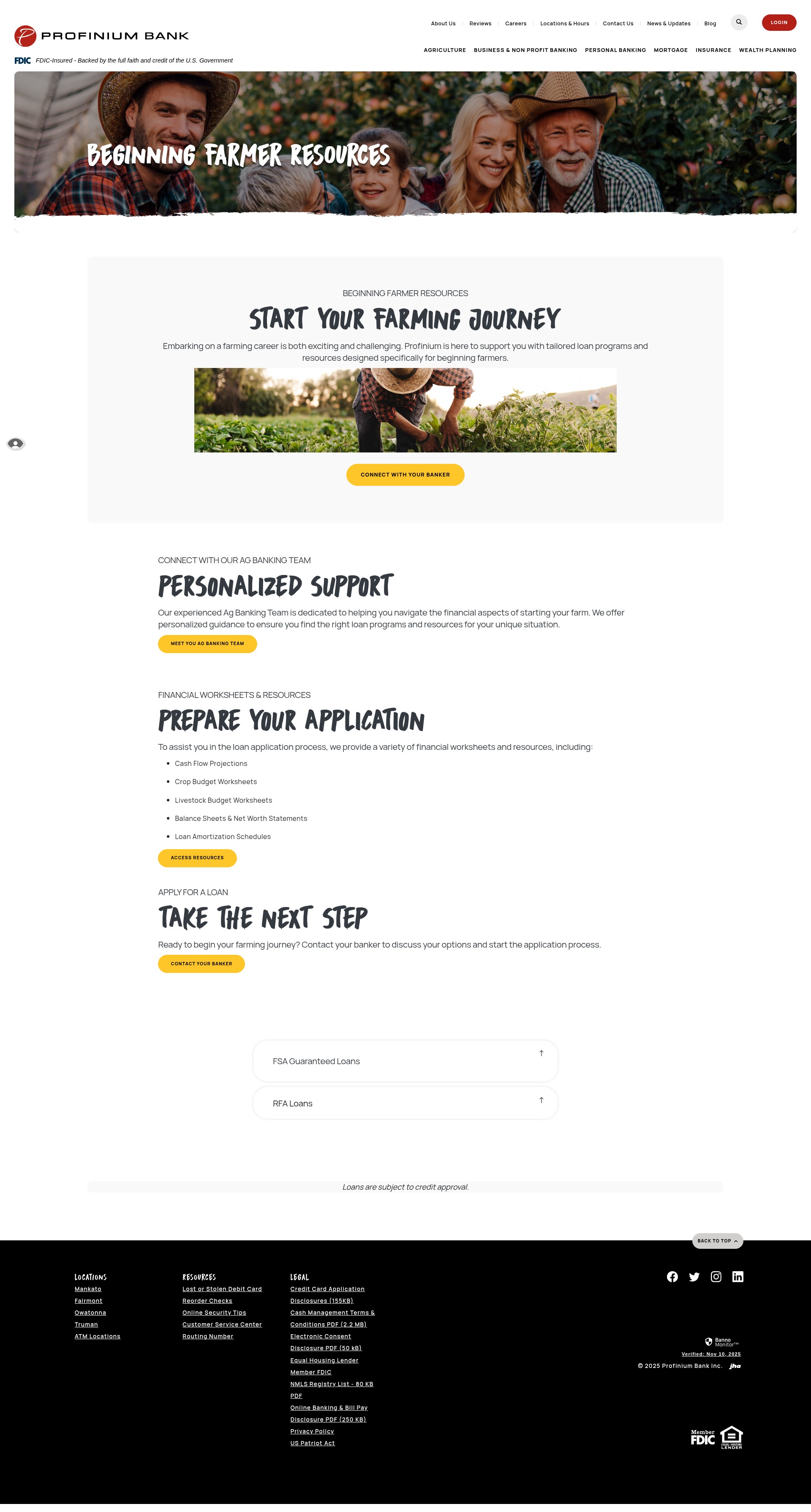 Screenshot of www.profinium.com