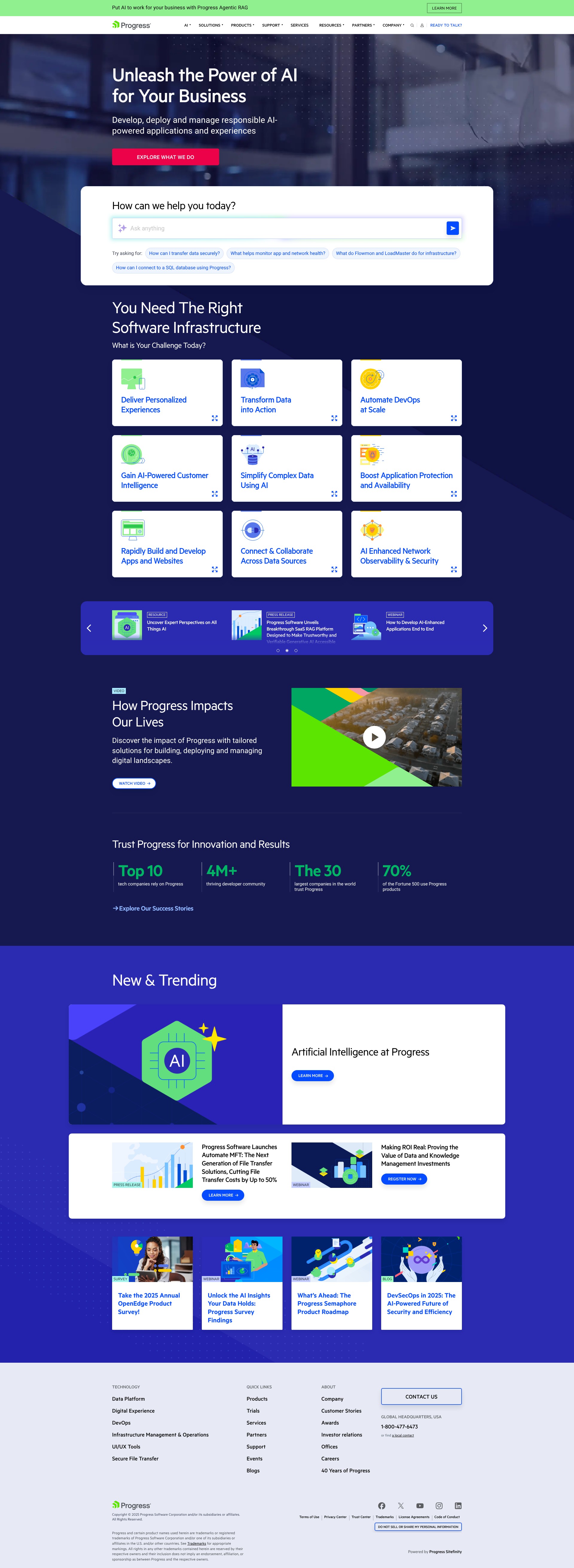 Screenshot of www.progress.com