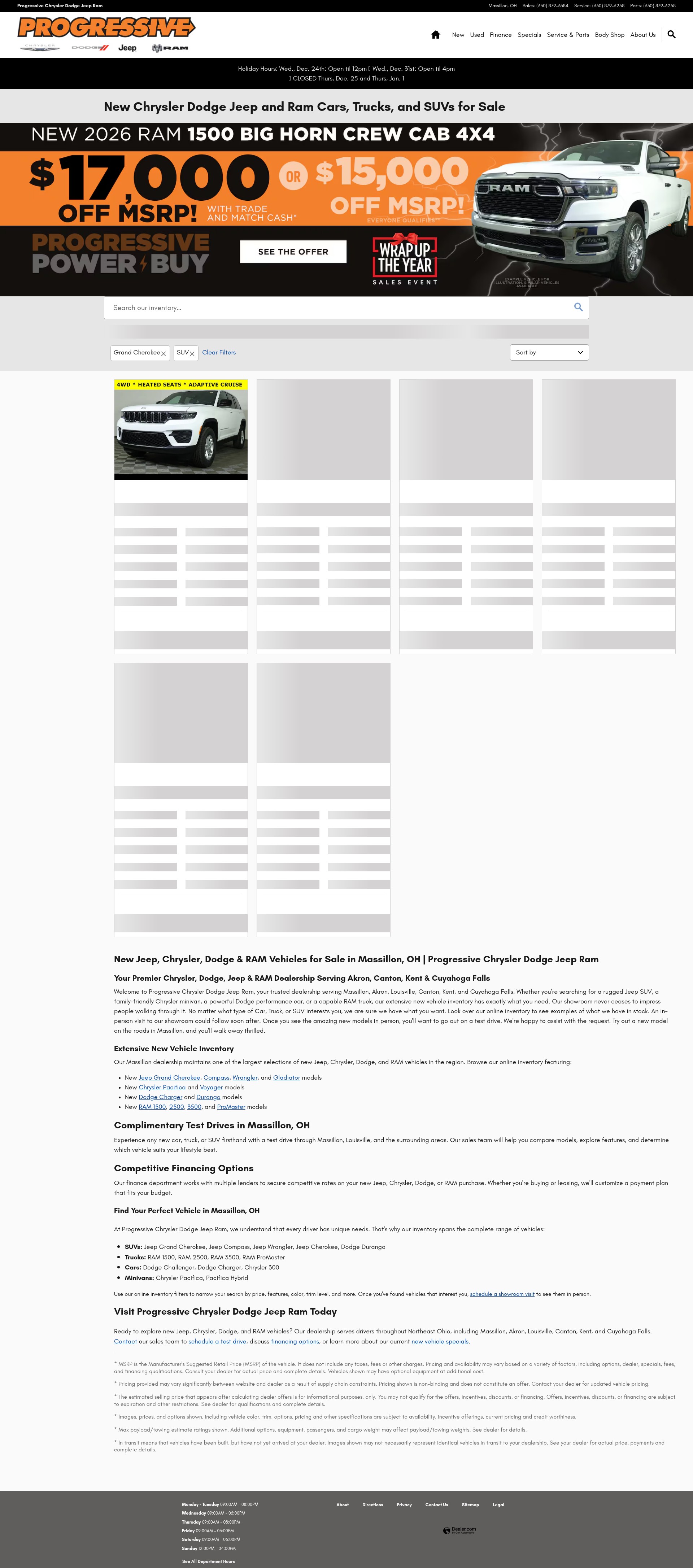 Screenshot of www.progressivejeep.com