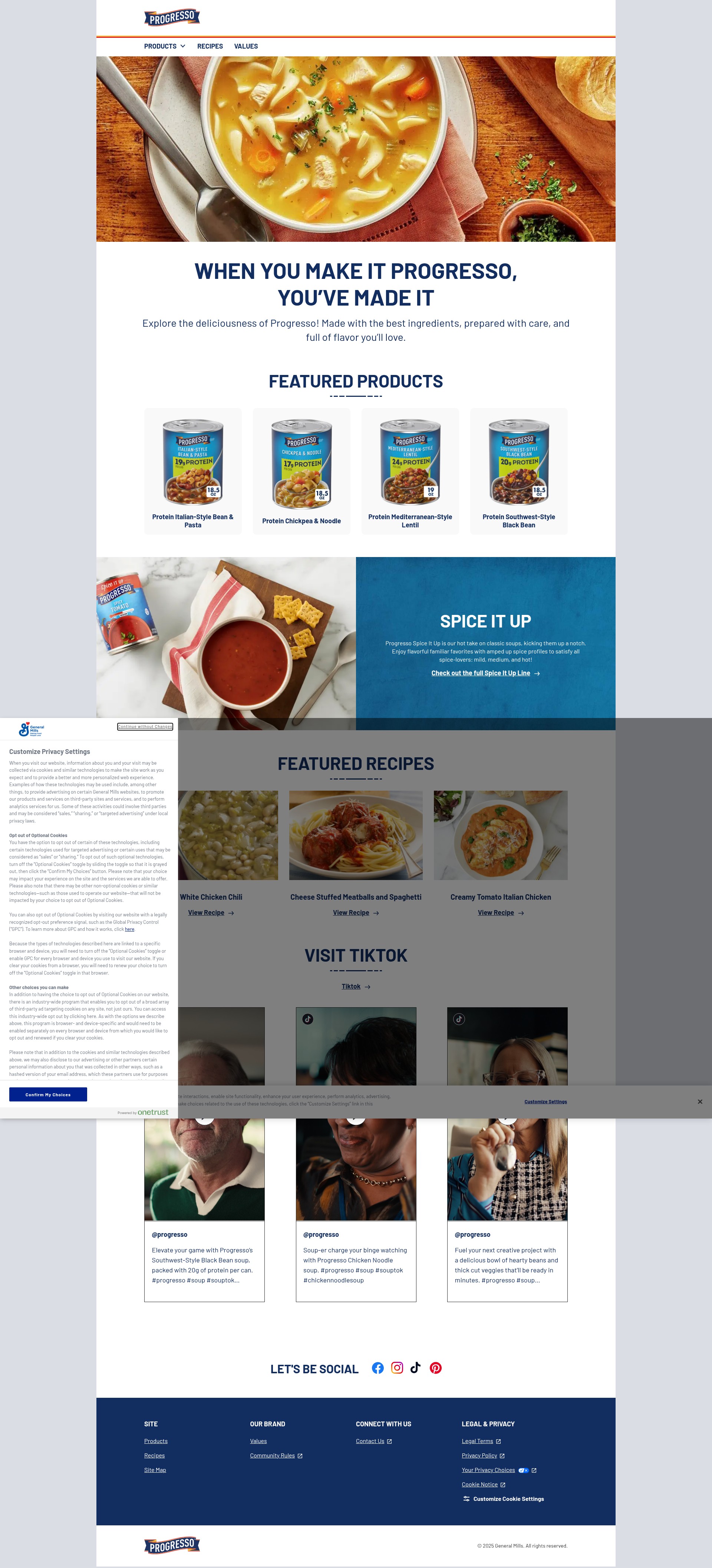 Screenshot of www.progresso.com