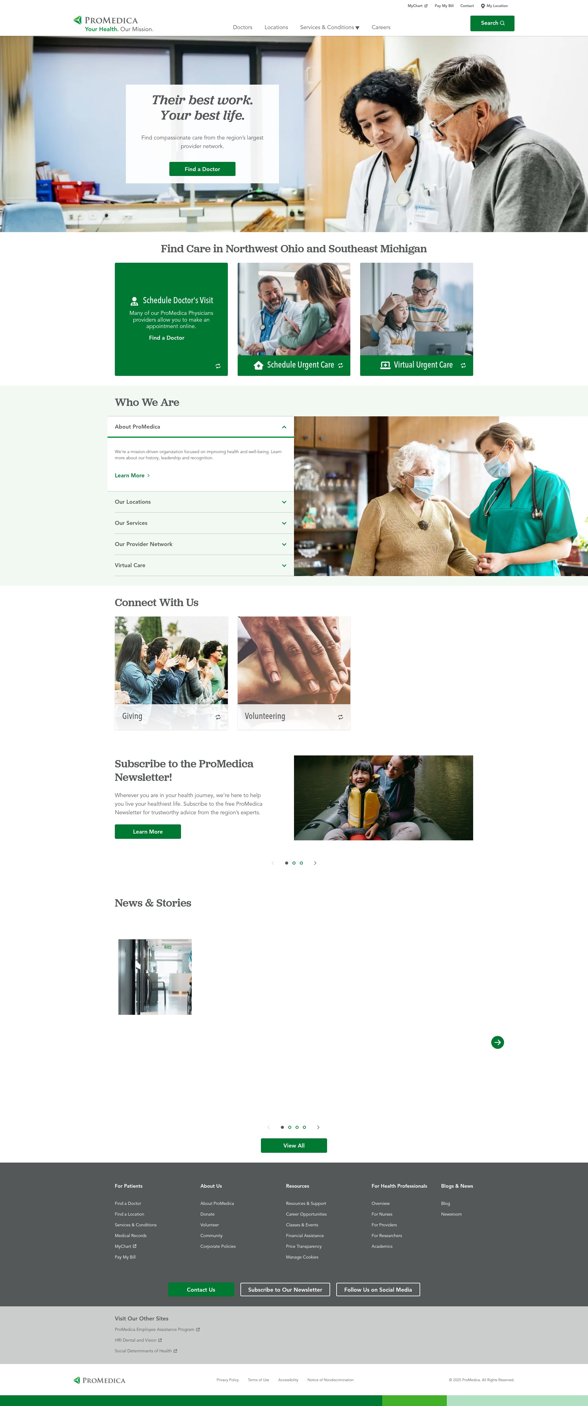 Screenshot of www.promedica.org
