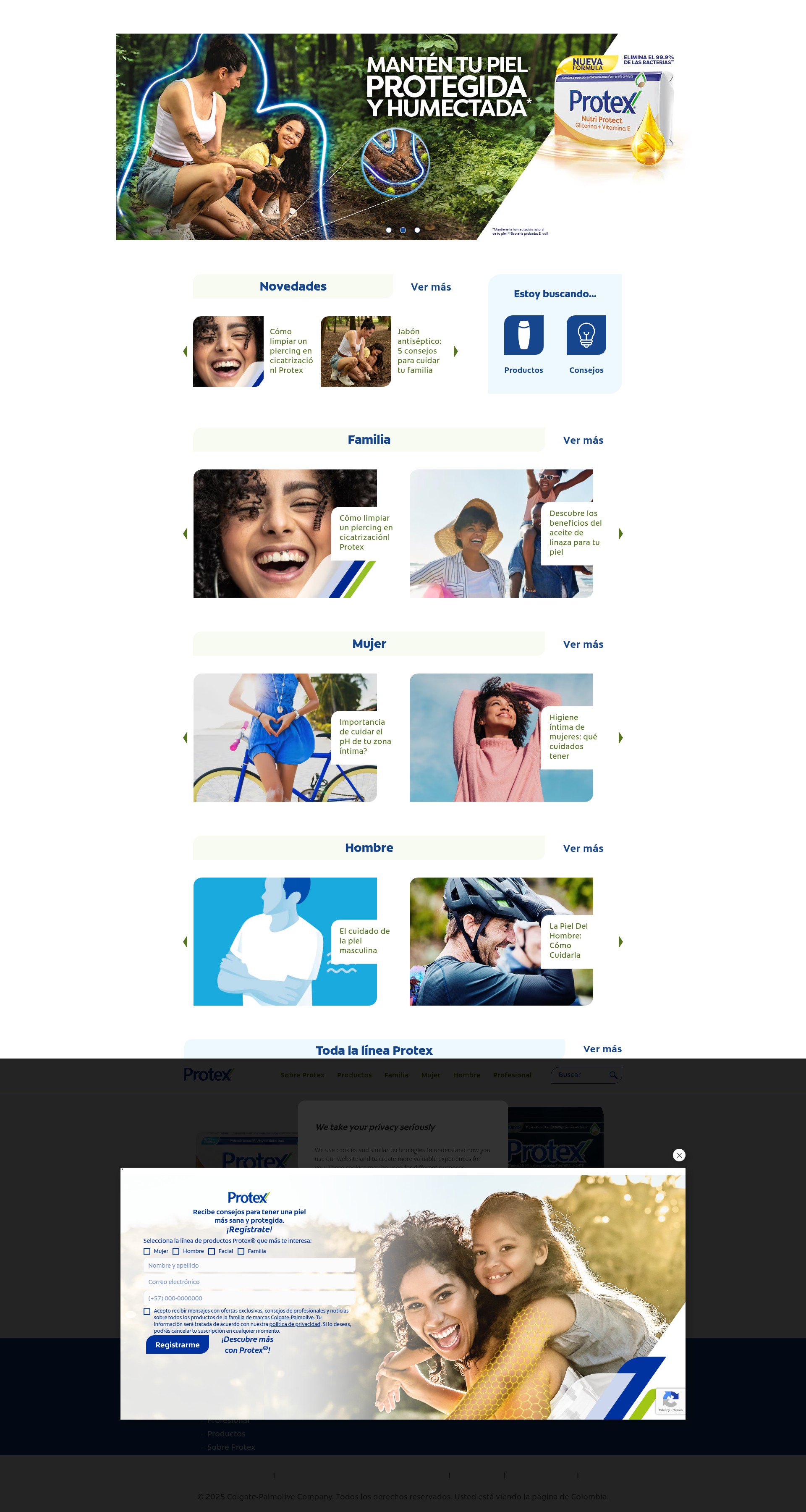 Screenshot of www.protex-soap.com