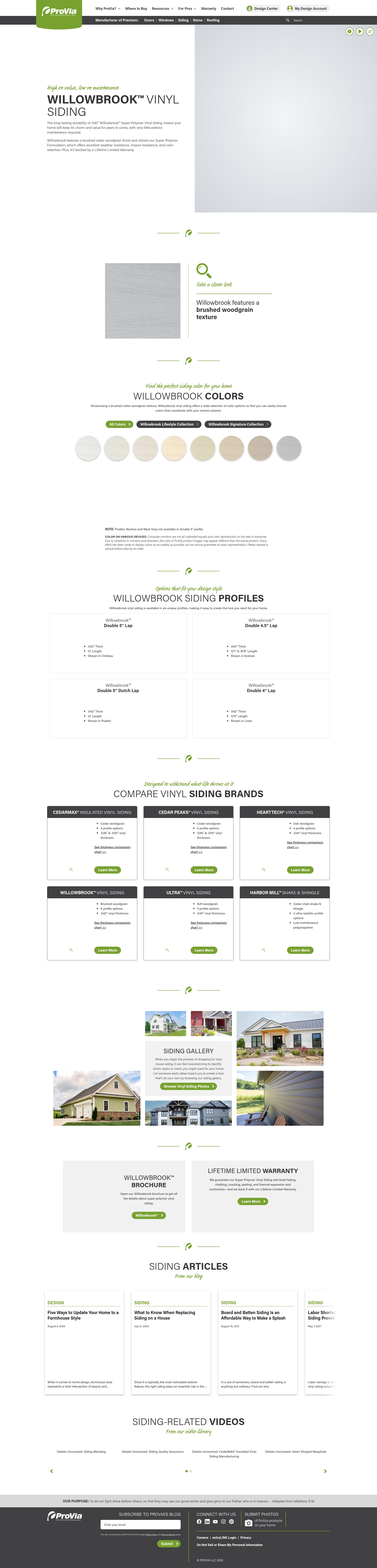 Screenshot of www.provia.com