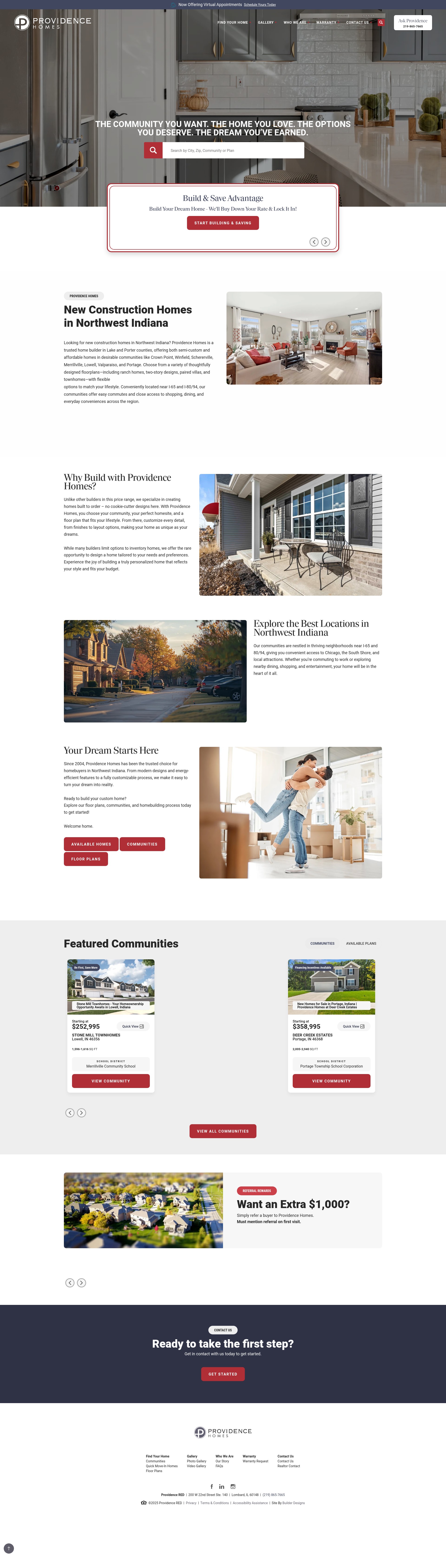 Screenshot of www.providencered.com