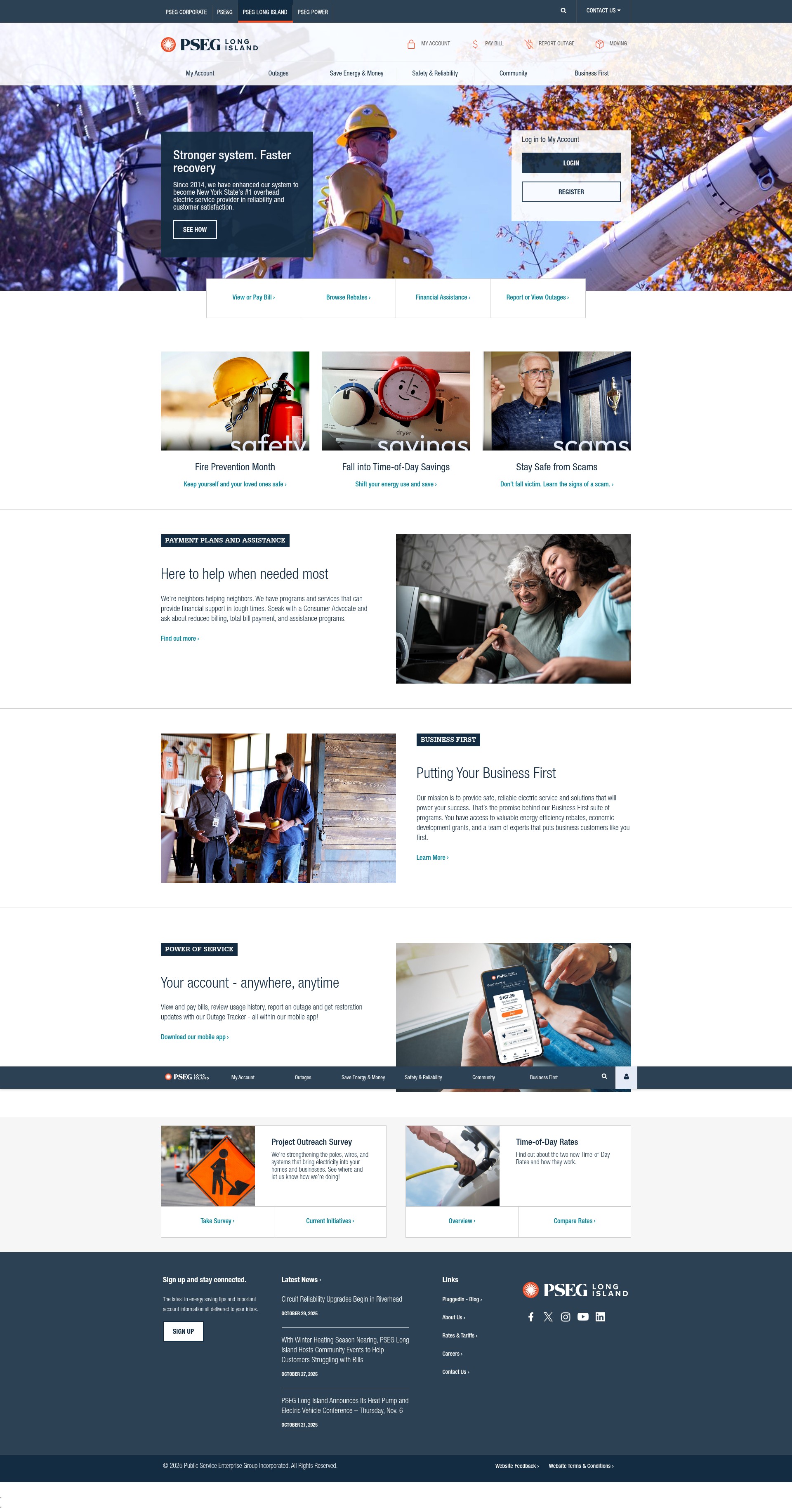 Screenshot of www.psegliny.com