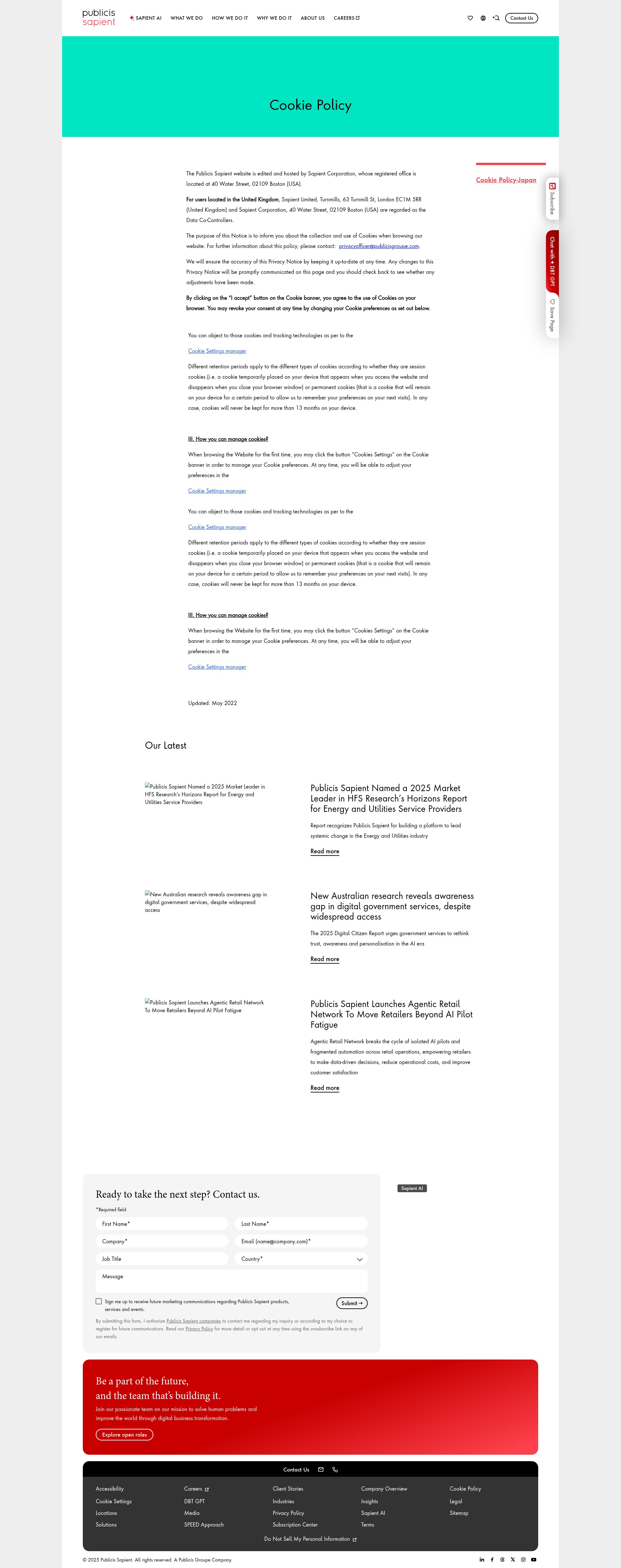 Screenshot of www.publicissapient.com