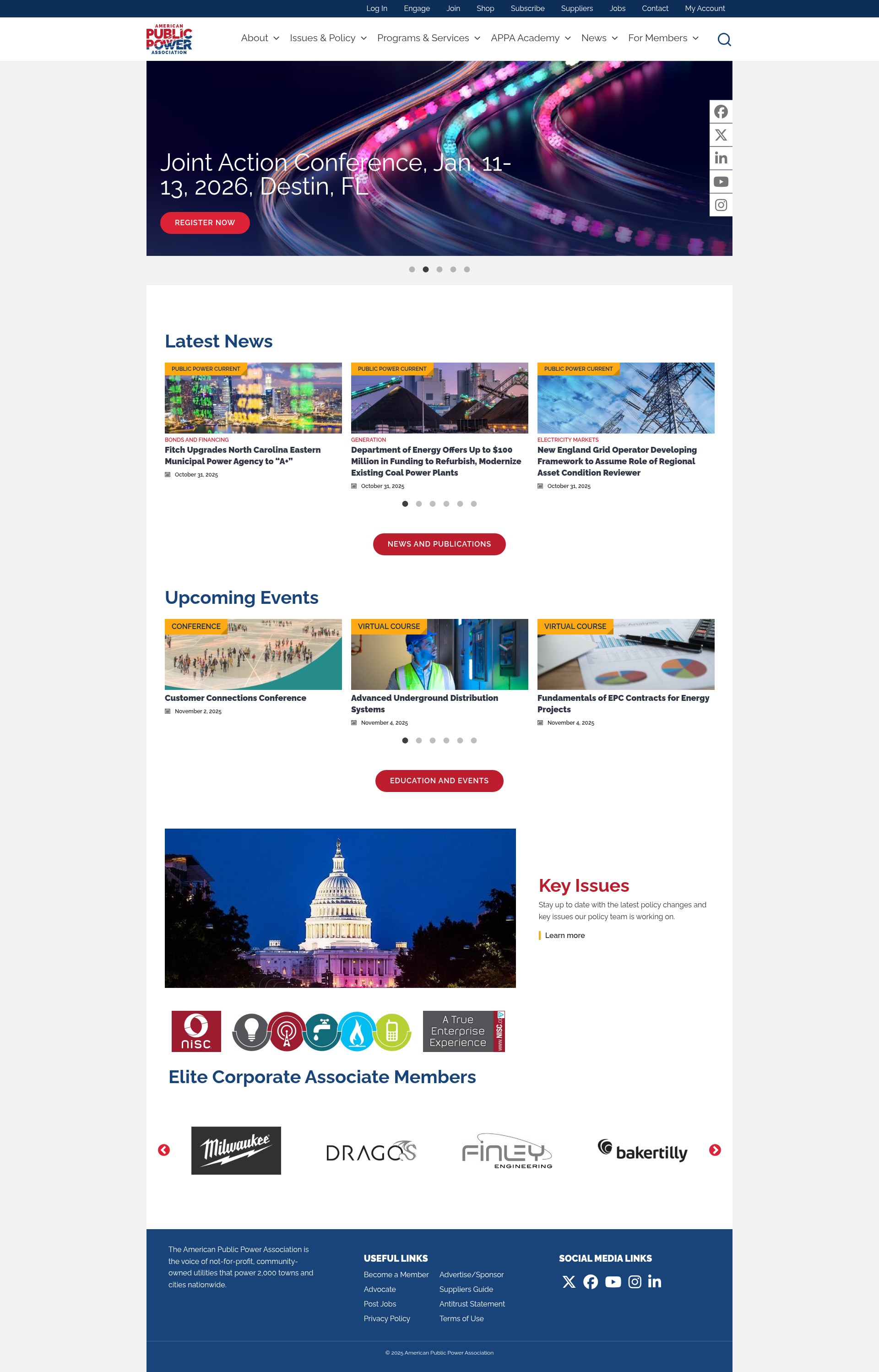 Screenshot of www.publicpower.org