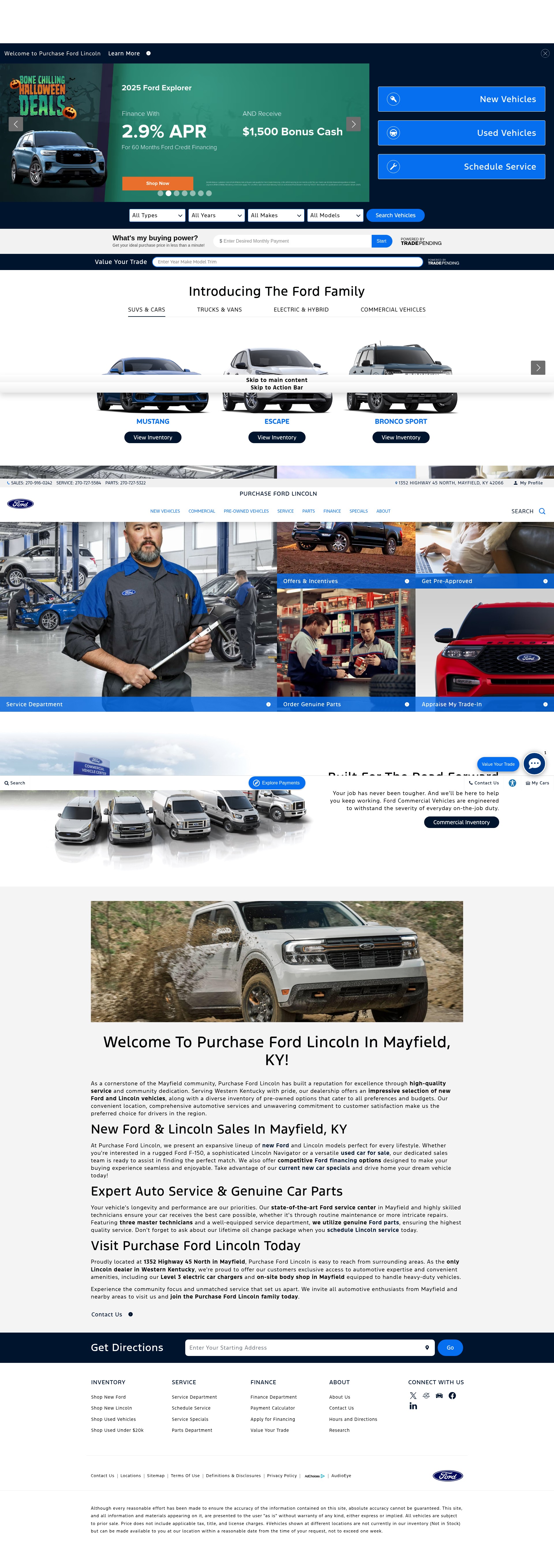 Screenshot of www.purchaseford.net
