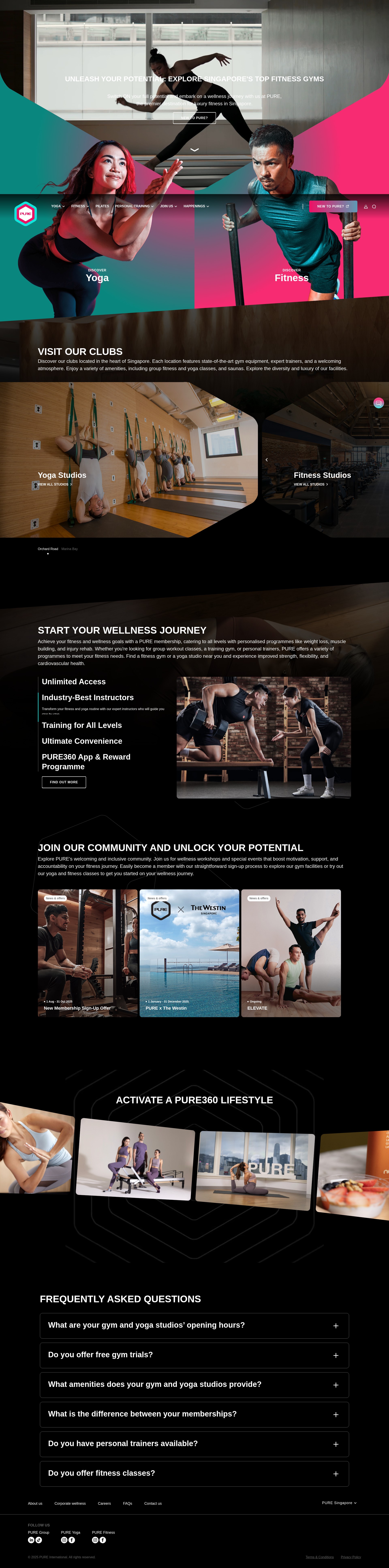 Screenshot of www.pure-360.com.sg