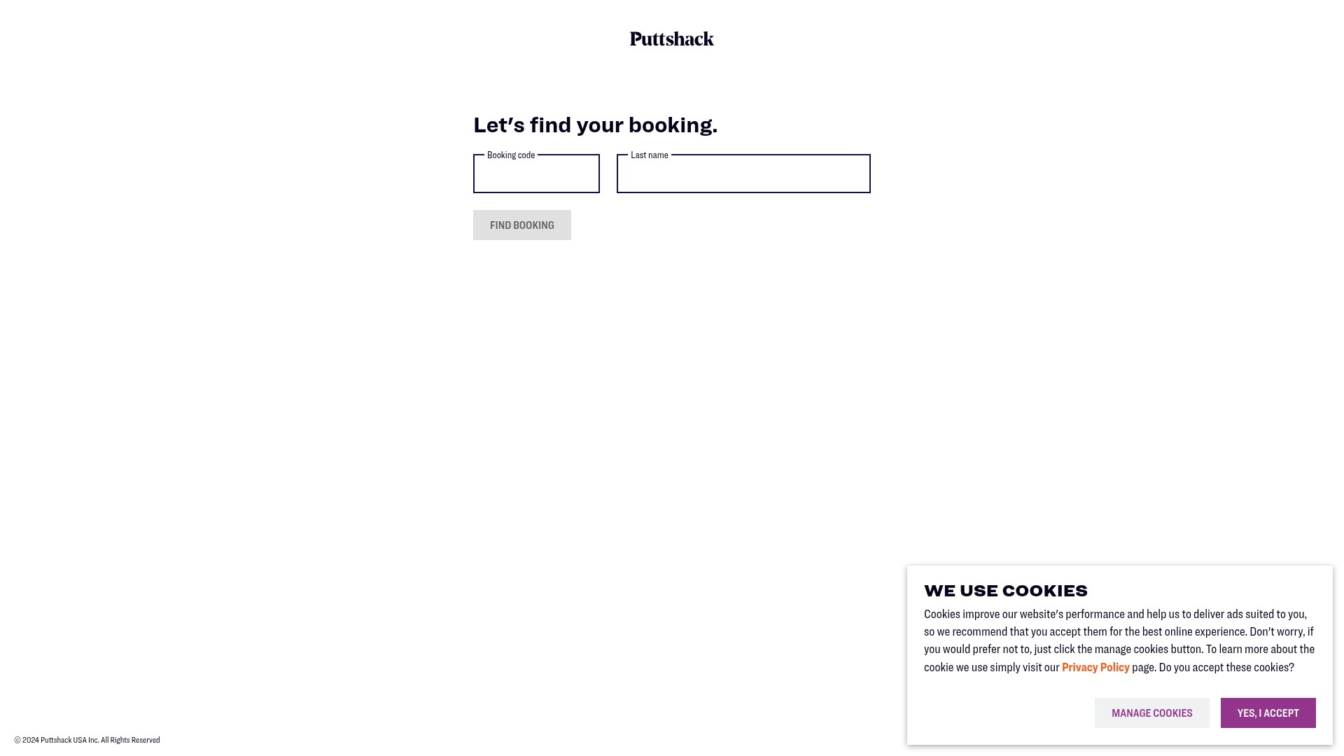 Screenshot of www.puttshack.com