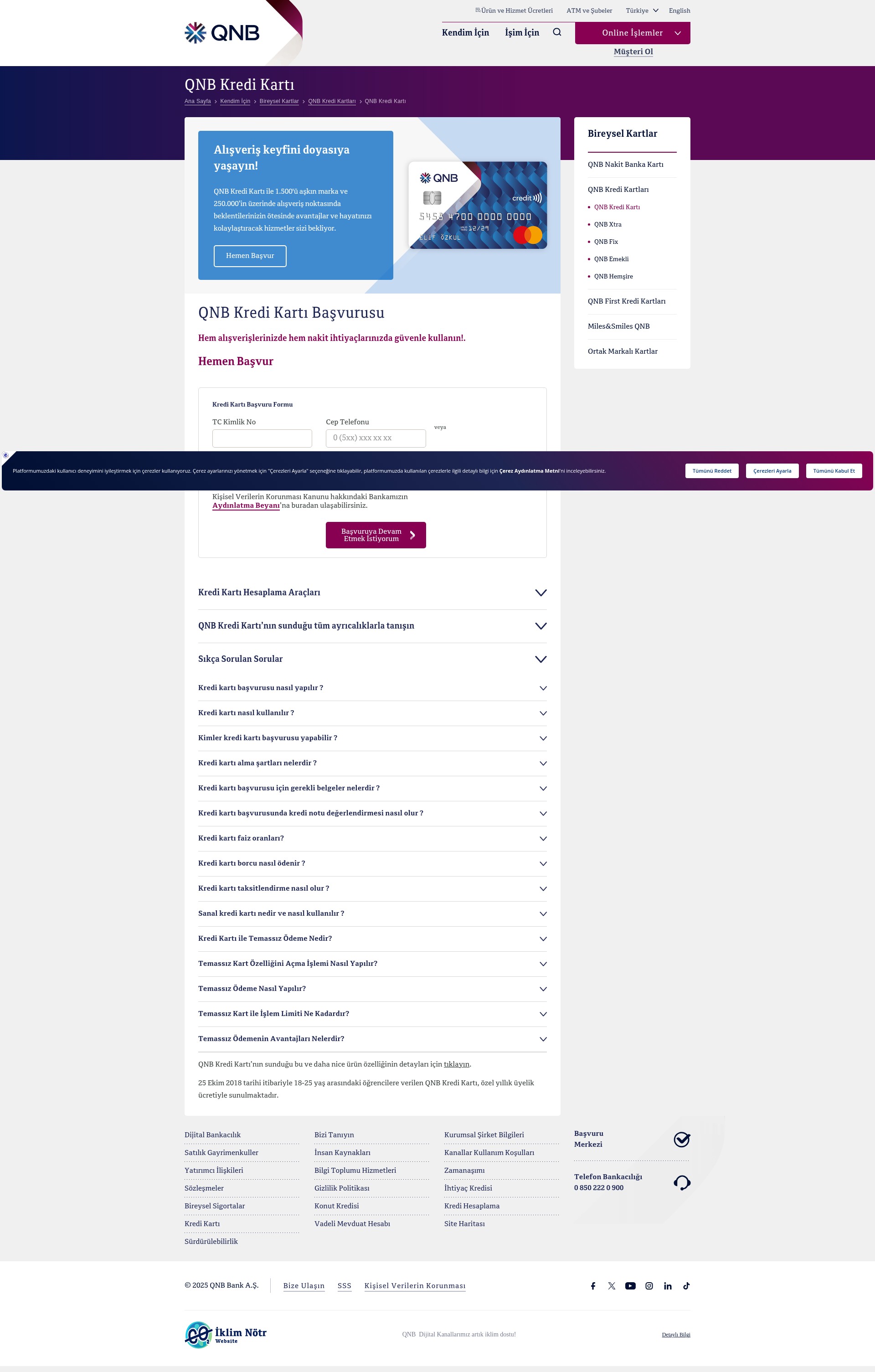 Screenshot of www.qnb.com.tr