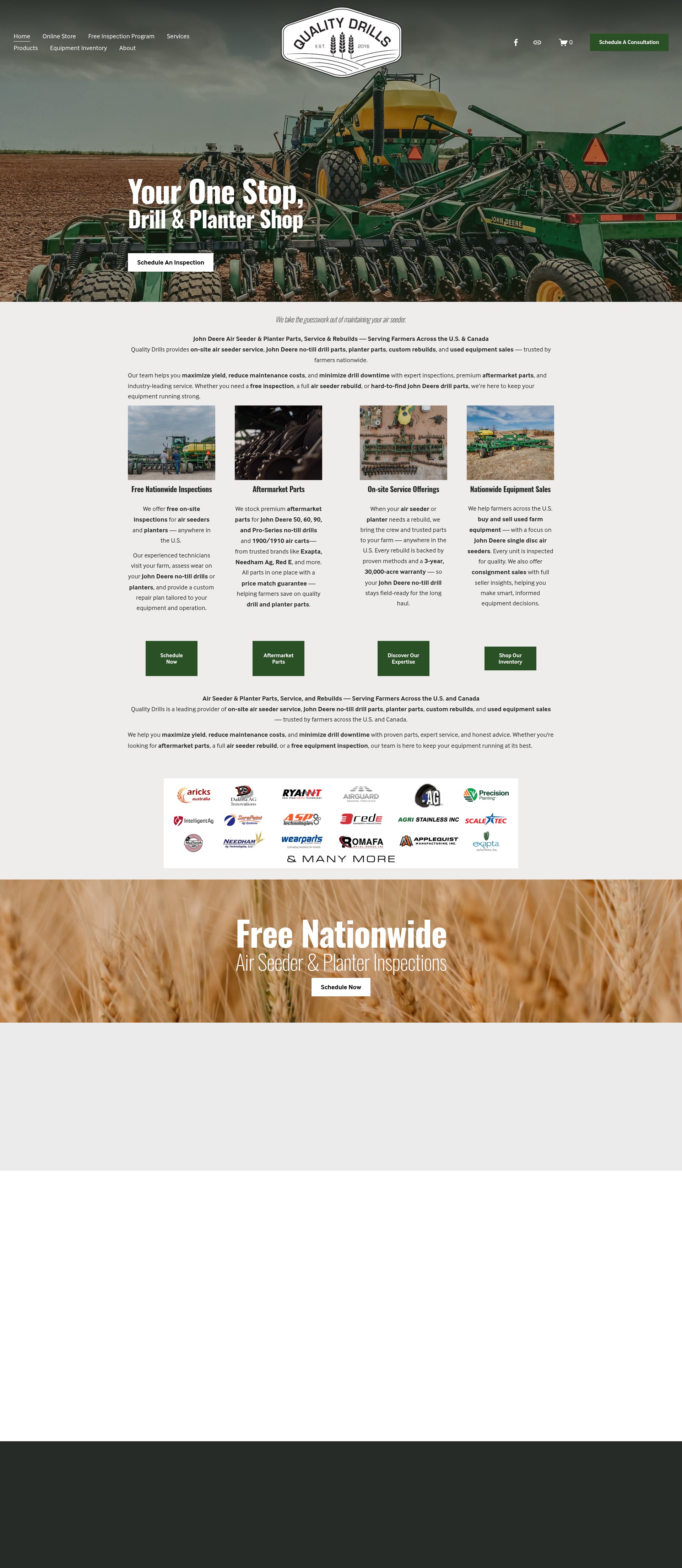 Screenshot of www.qualitydrills.com