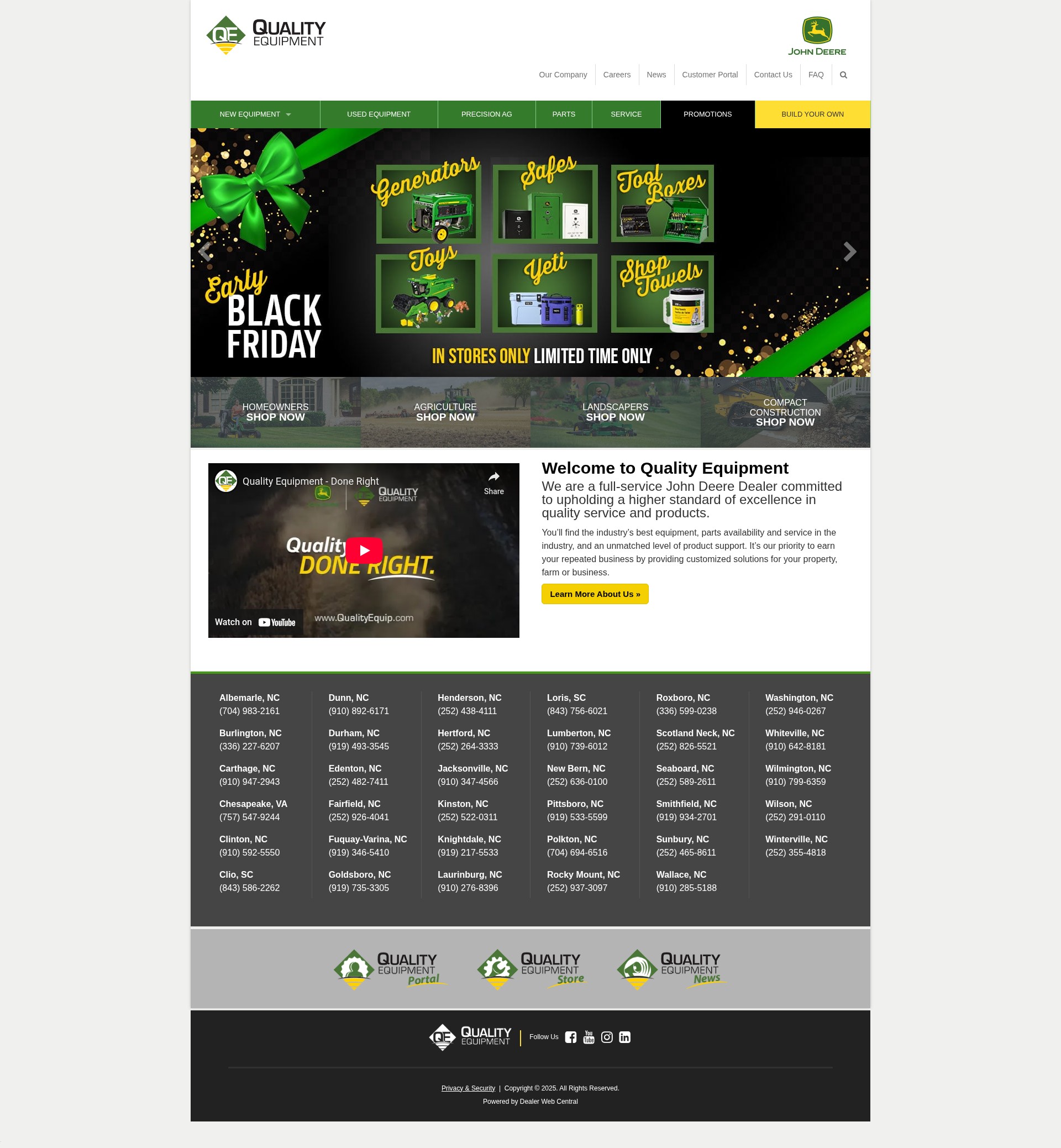 Screenshot of www.qualityequip.com