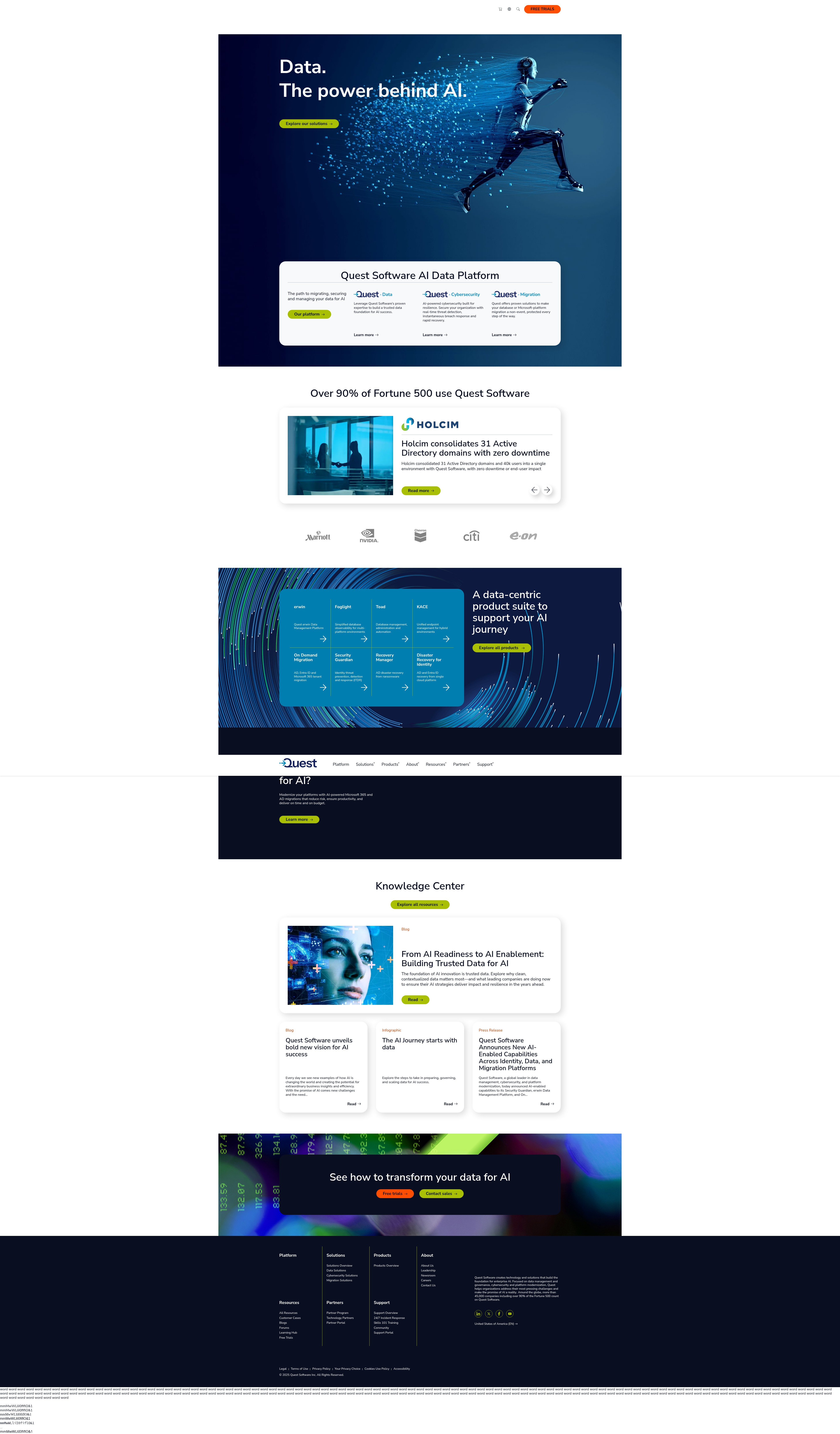 Screenshot of www.quest.com