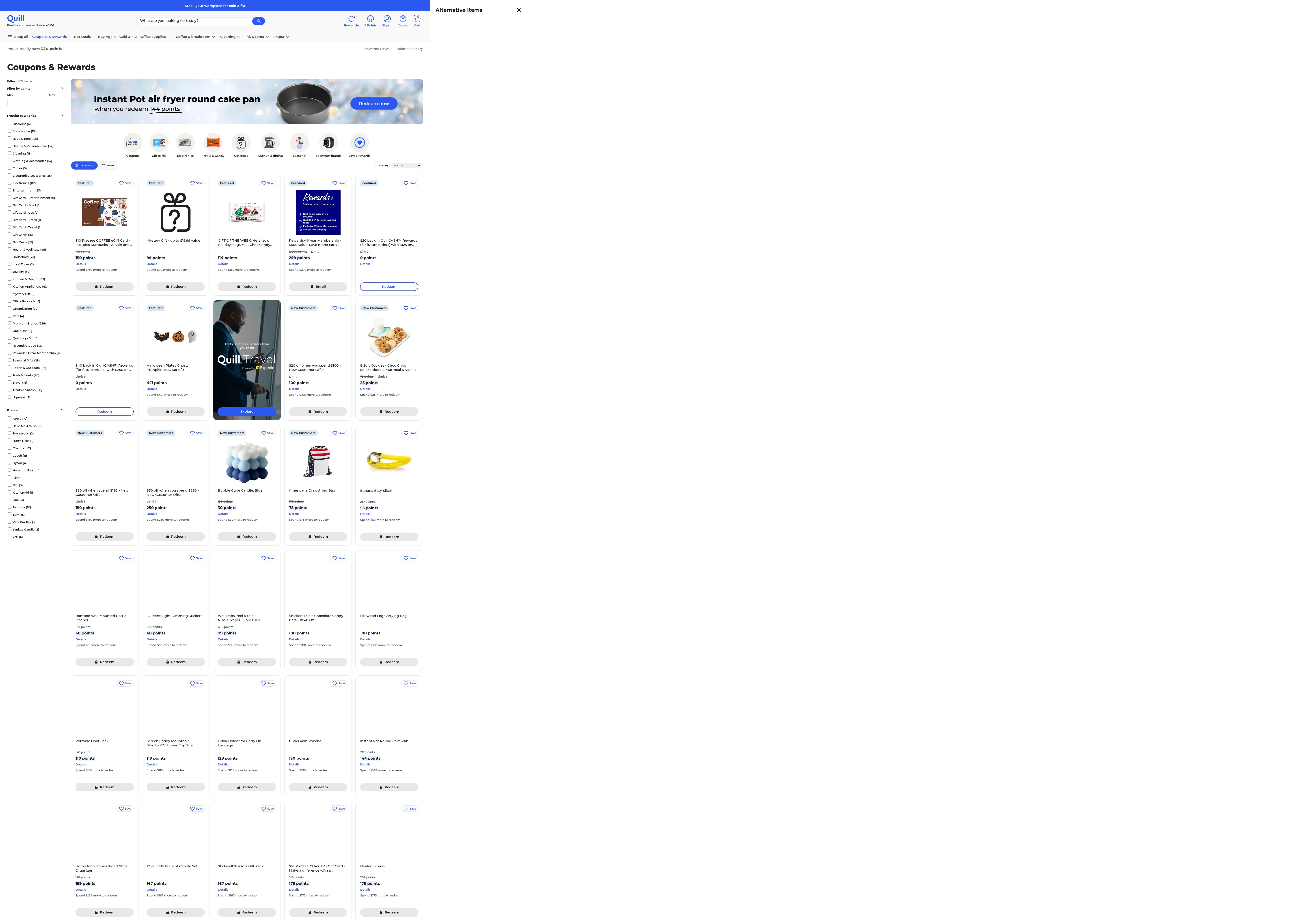 Screenshot of www.quill.com
