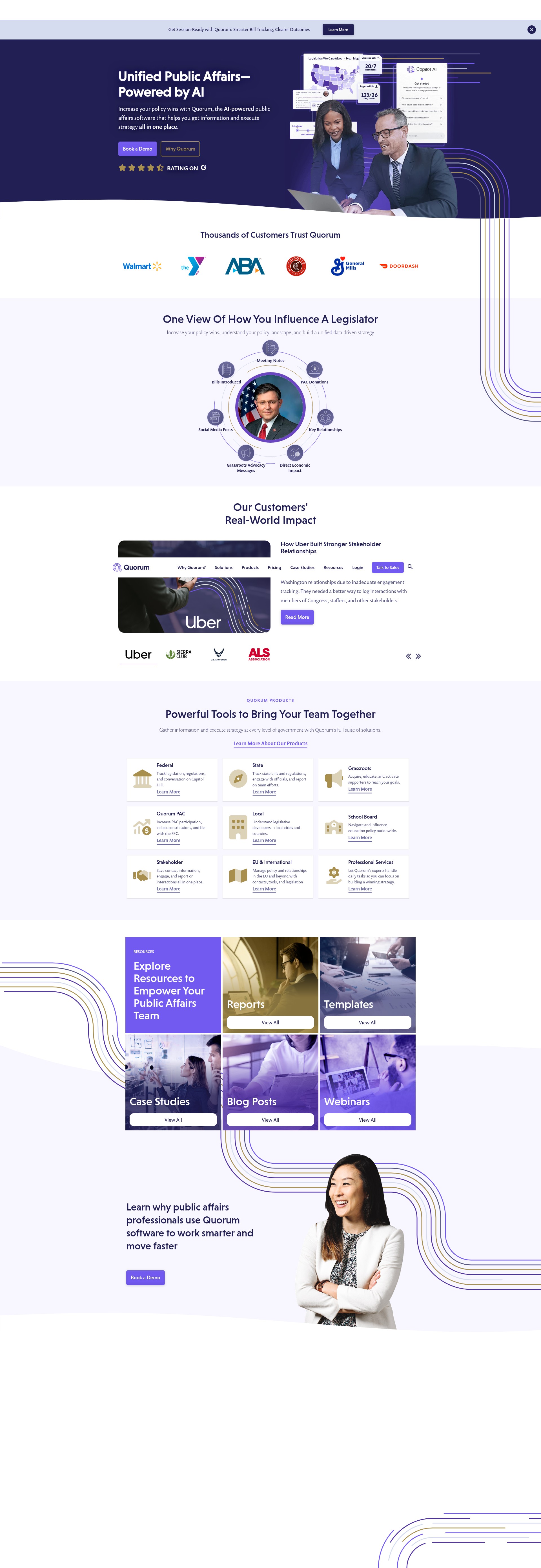 Screenshot of www.quorum.us