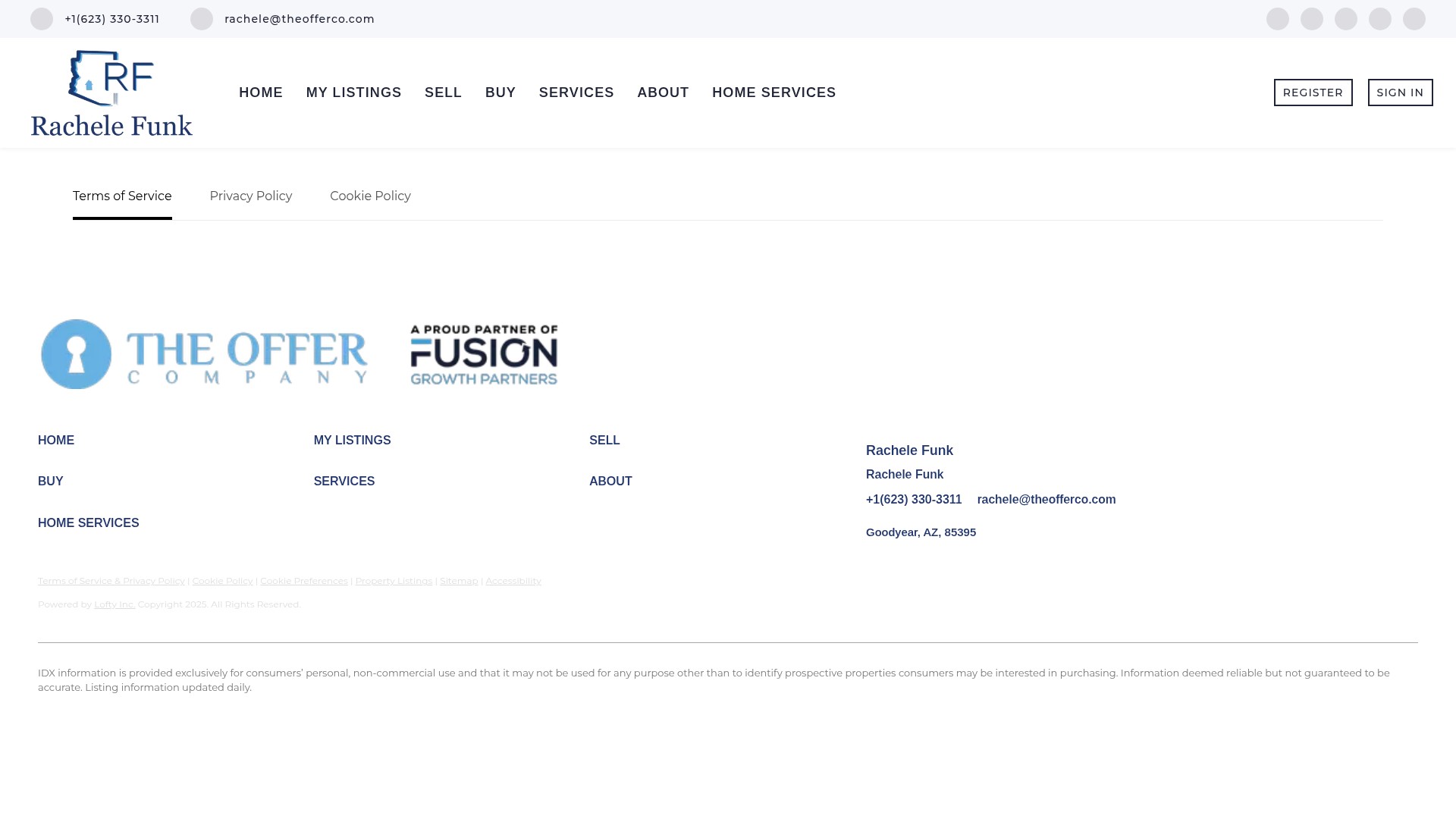 Screenshot of www.rachelefunk.com