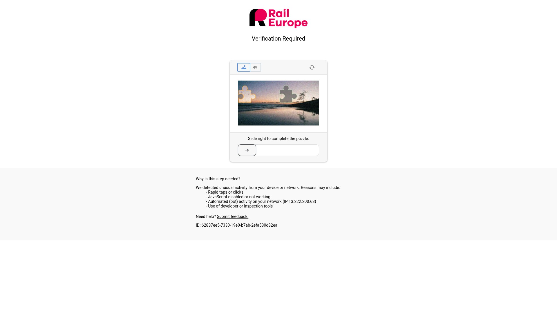 Screenshot of www.raileurope.com
