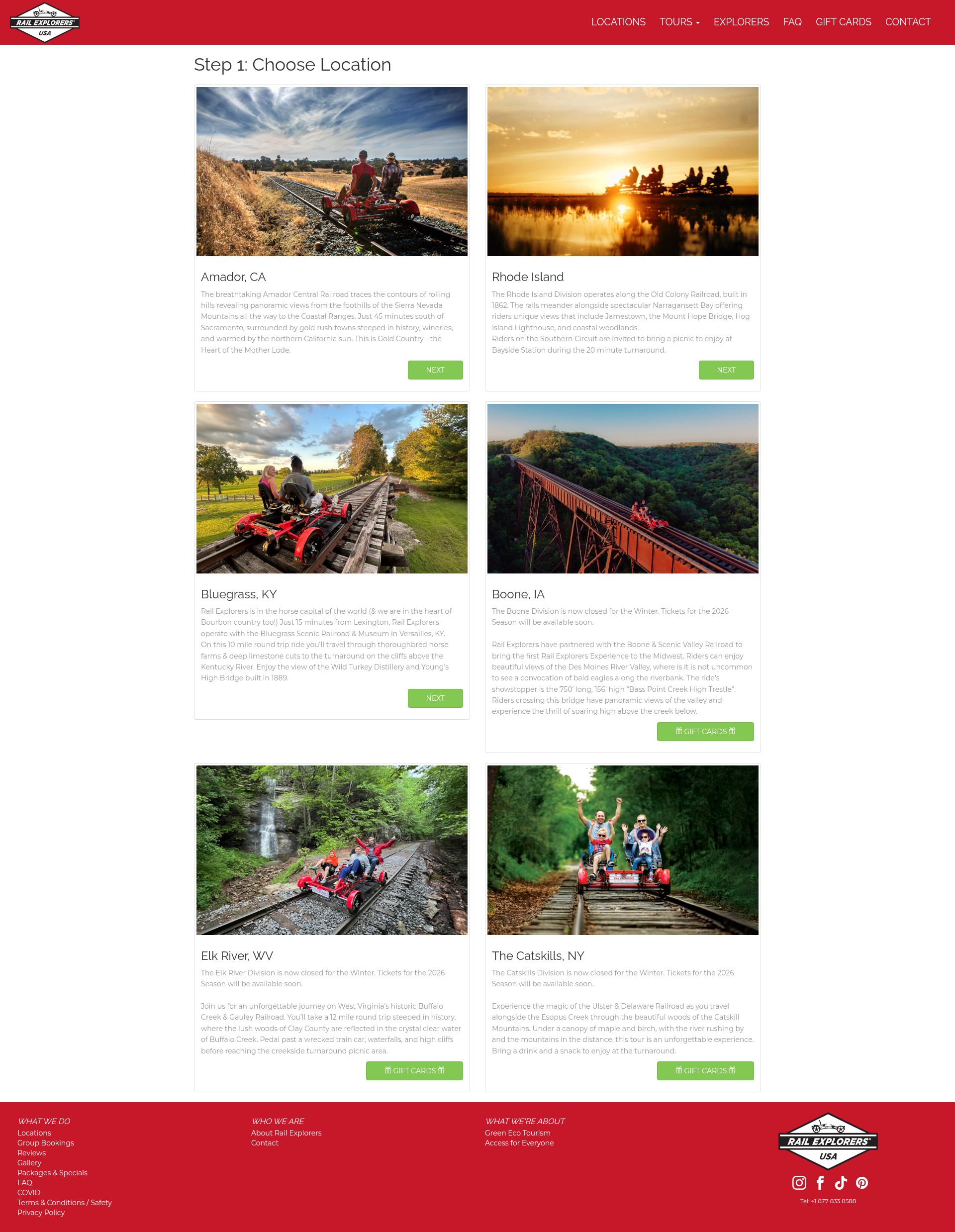 Screenshot of www.railexplorers.net