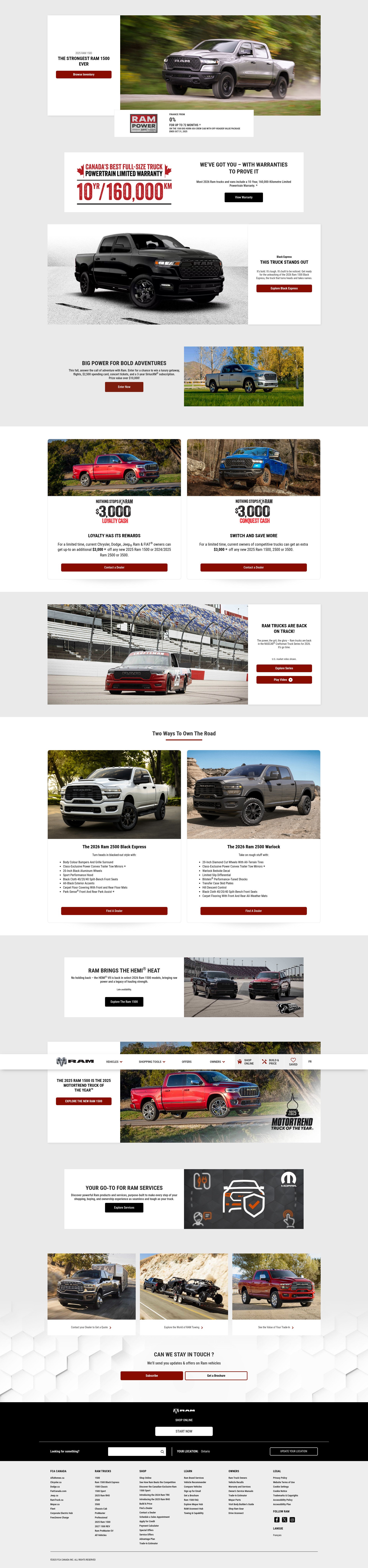 Screenshot of www.ramtruck.ca