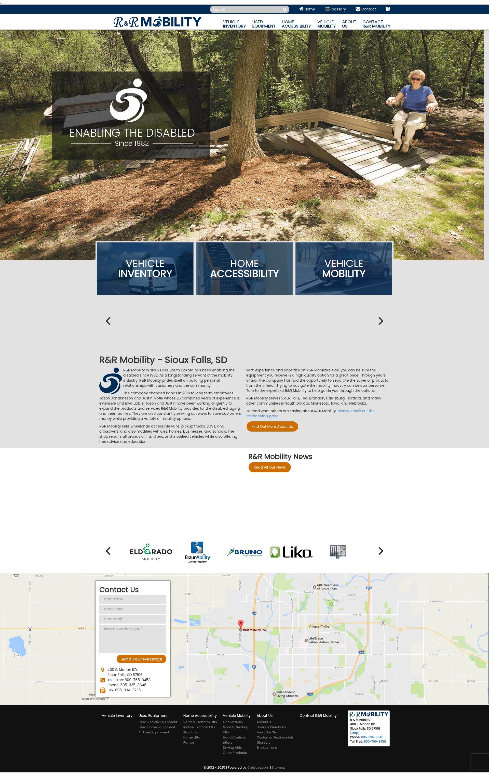 Screenshot of www.randrmobility.com
