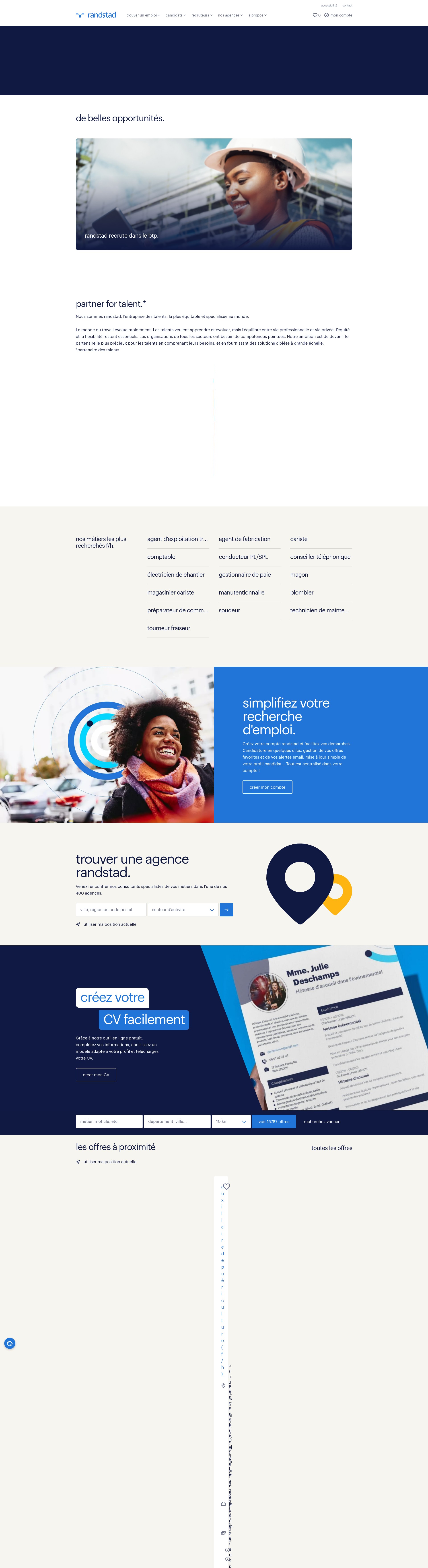 Screenshot of www.randstad.fr