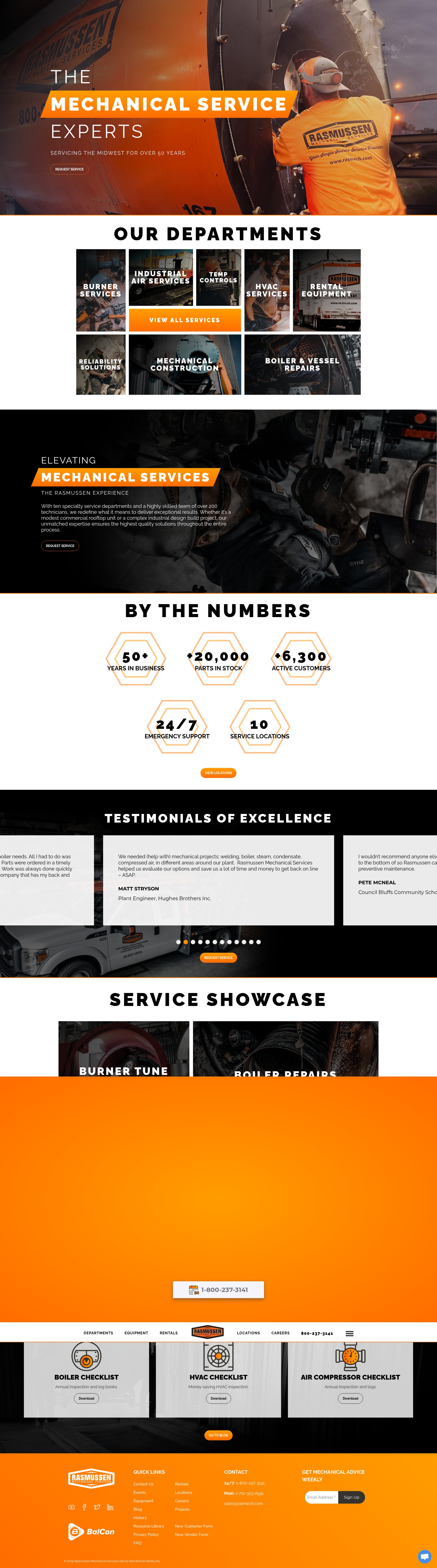 Screenshot of www.rasmech.com