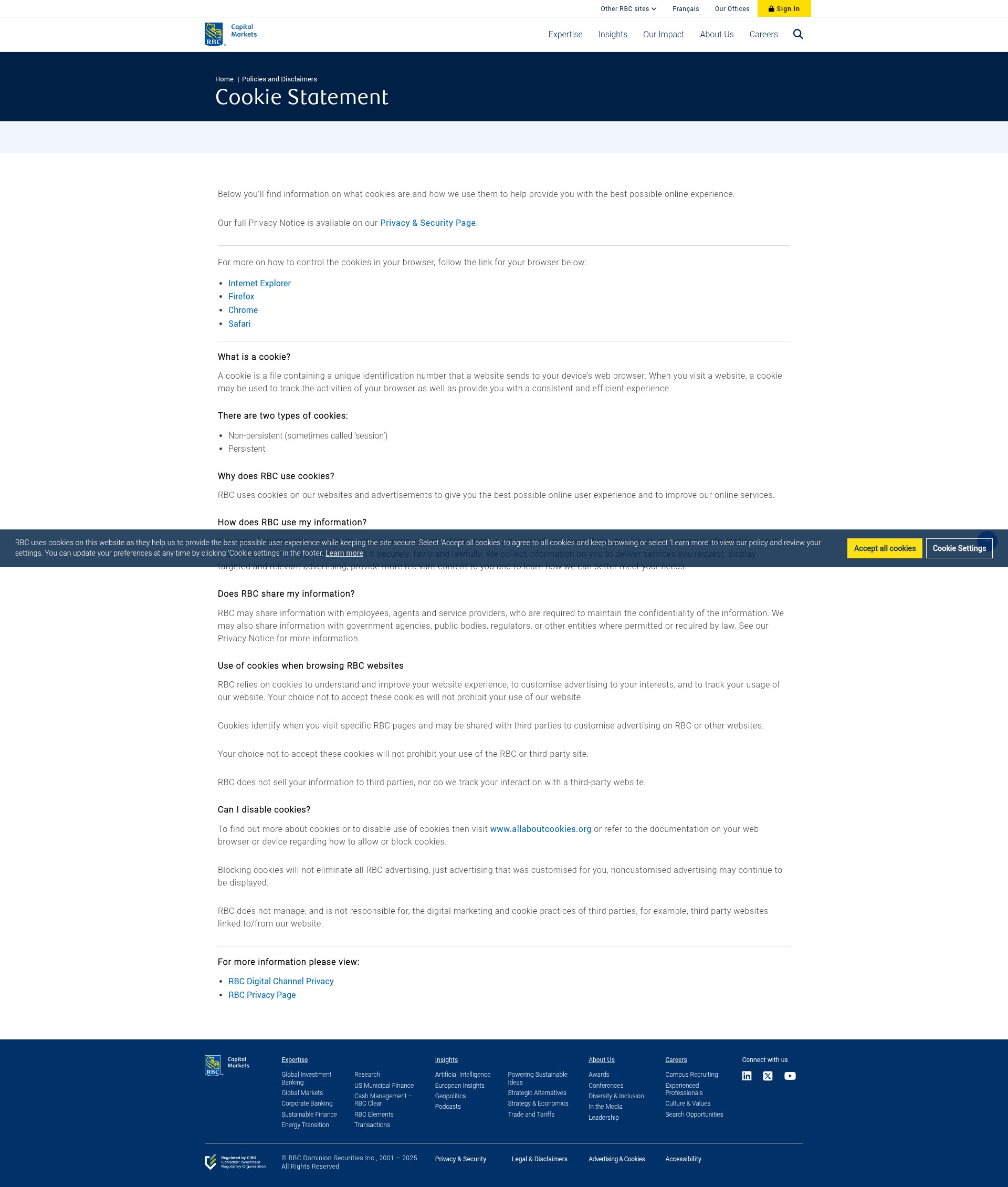 Screenshot of www.rbccm.com