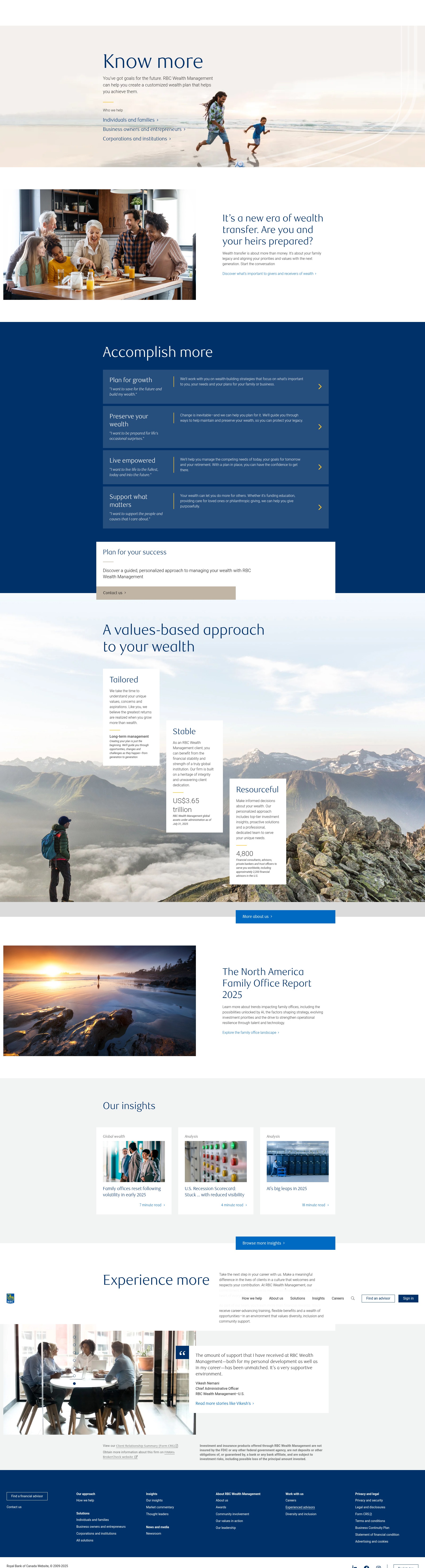 Screenshot of www.rbcwealthmanagement.com