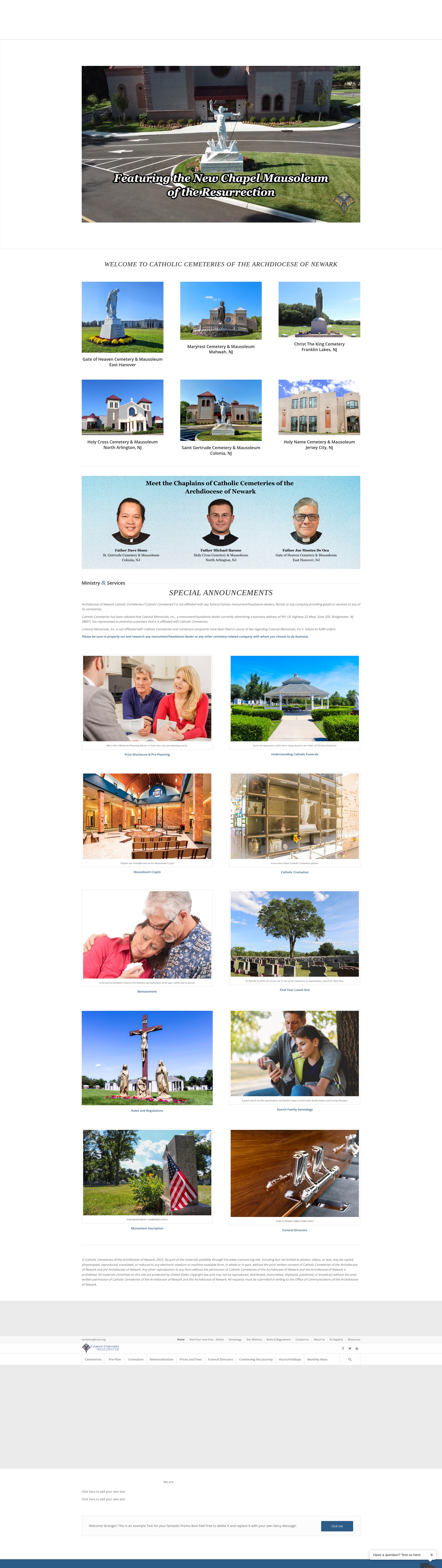 Screenshot of www.rcancem.org