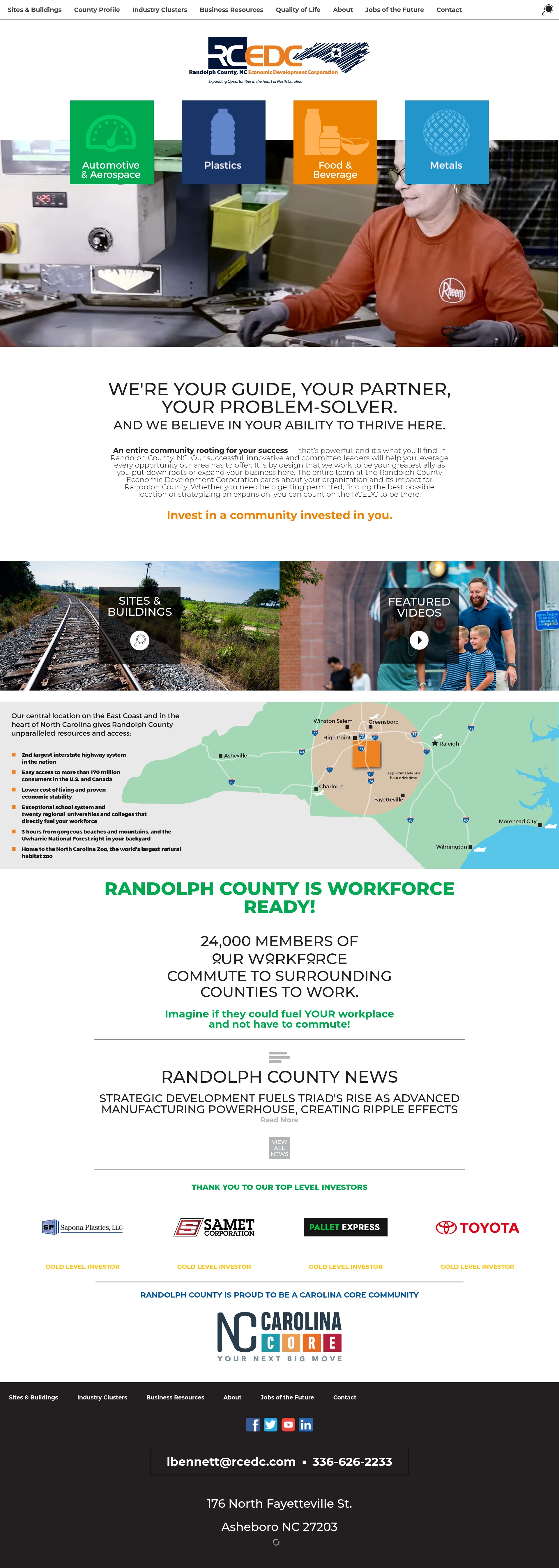 Screenshot of www.rcedc.com